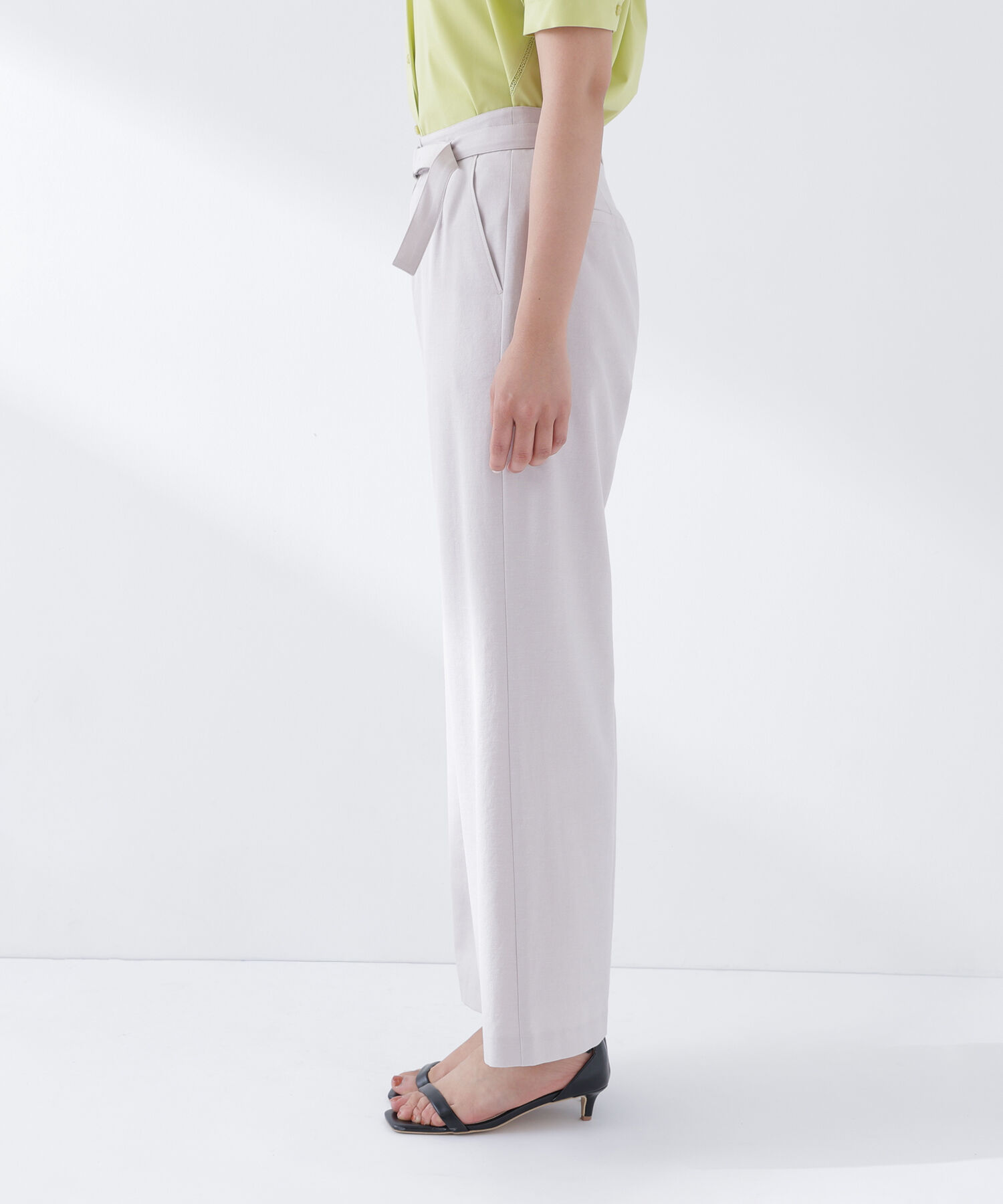  「＜骨格ナチュラル＞リネンブレンドパンツ」|その他|