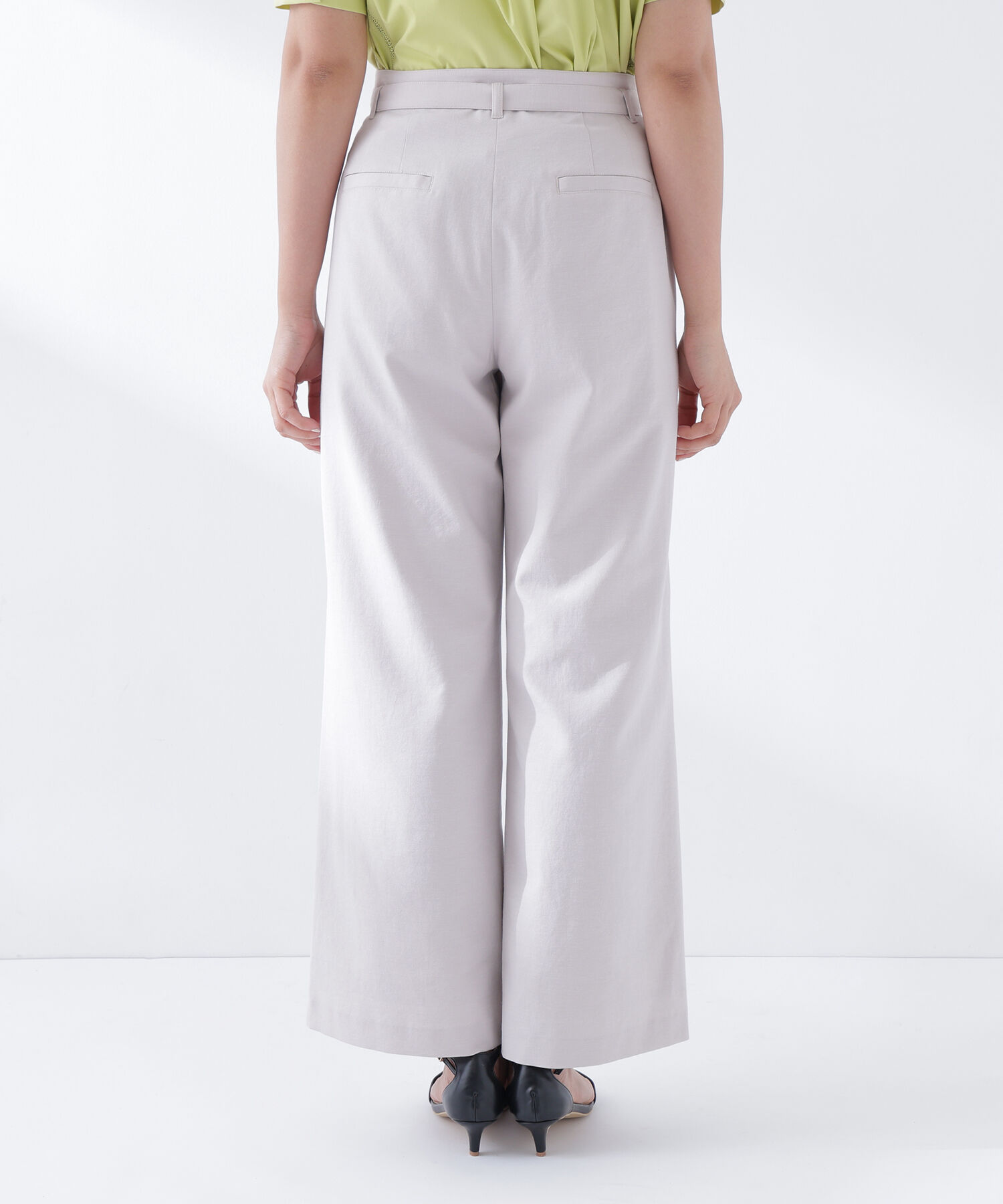  「＜骨格ナチュラル＞リネンブレンドパンツ」|その他|