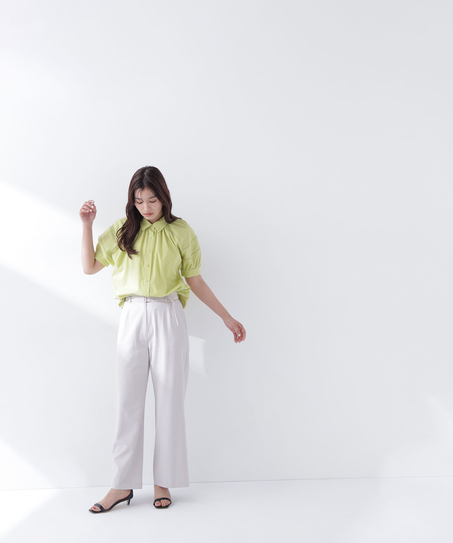  「＜骨格ナチュラル＞リネンブレンドパンツ」|その他|