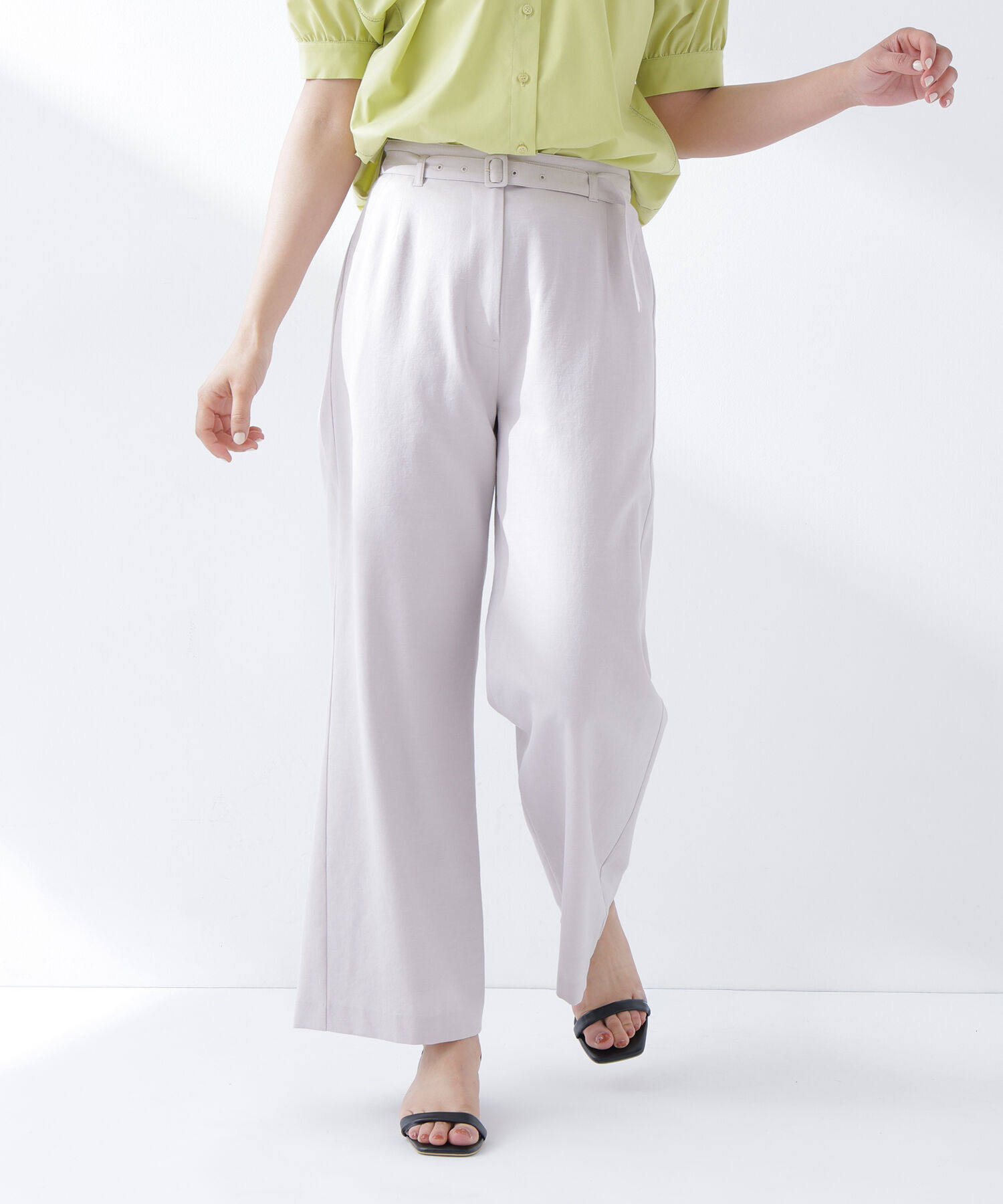  「＜骨格ナチュラル＞リネンブレンドパンツ」|その他|