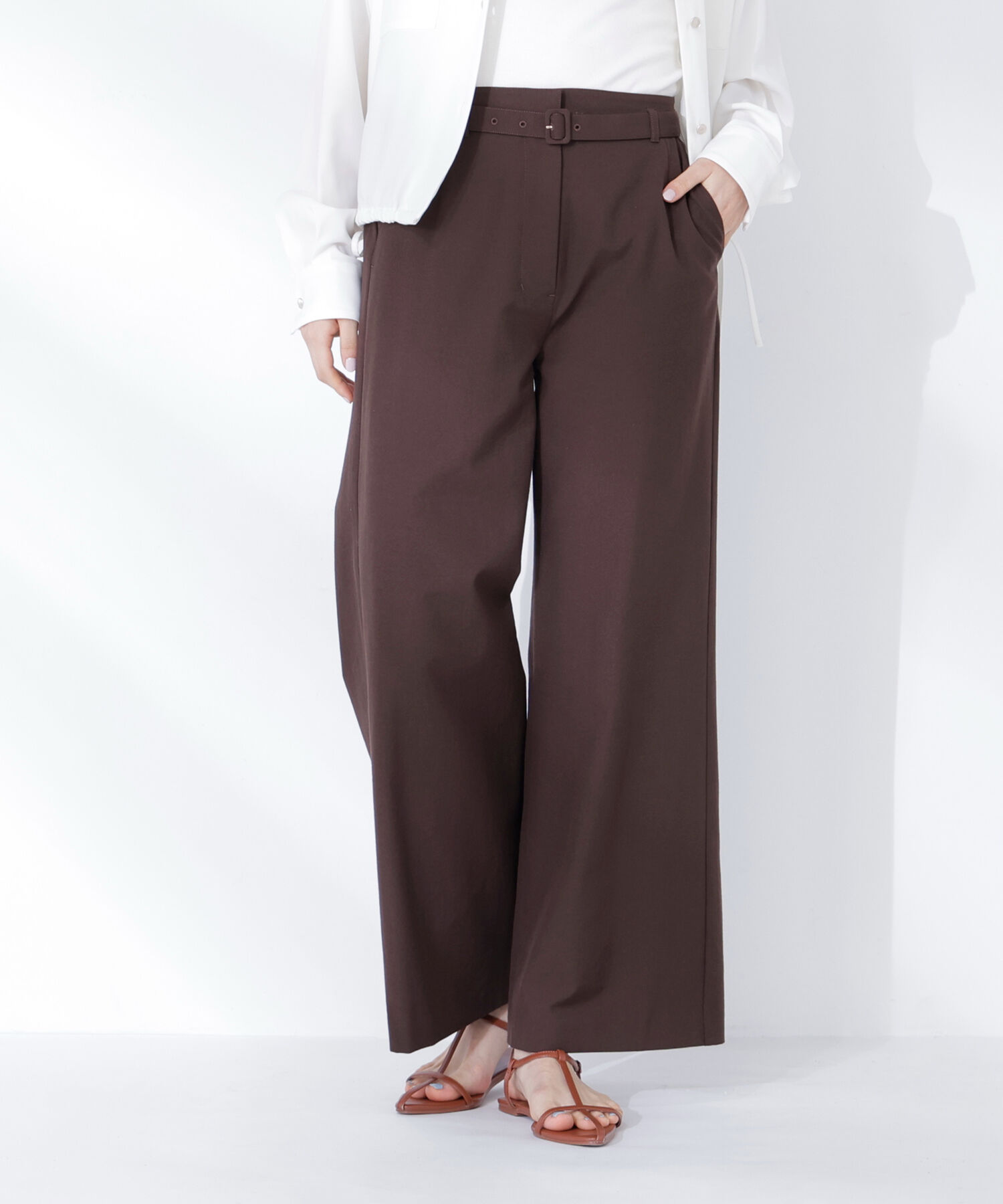  「＜骨格ナチュラル＞リネンブレンドパンツ」|その他|