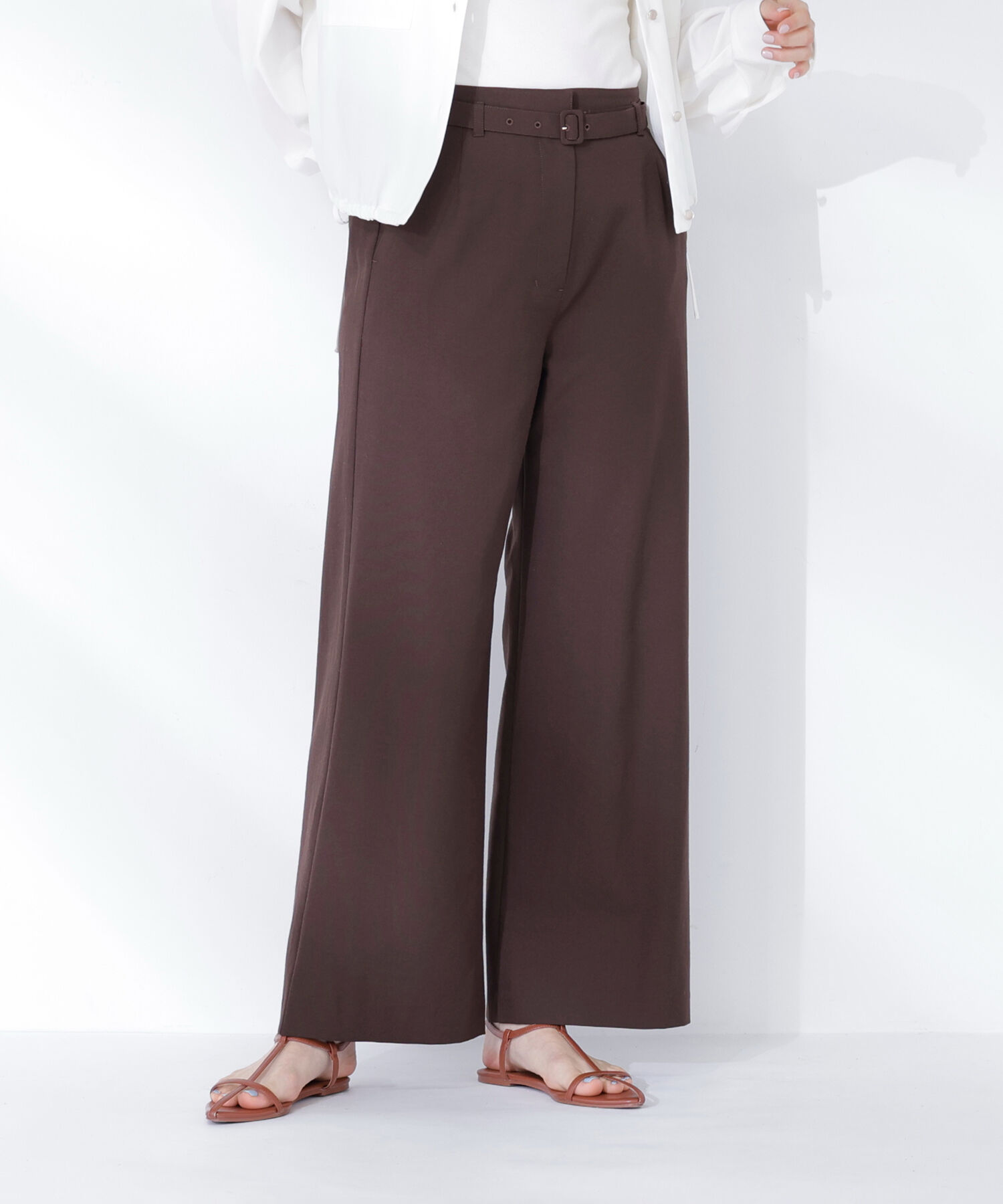  「＜骨格ナチュラル＞リネンブレンドパンツ」|その他|