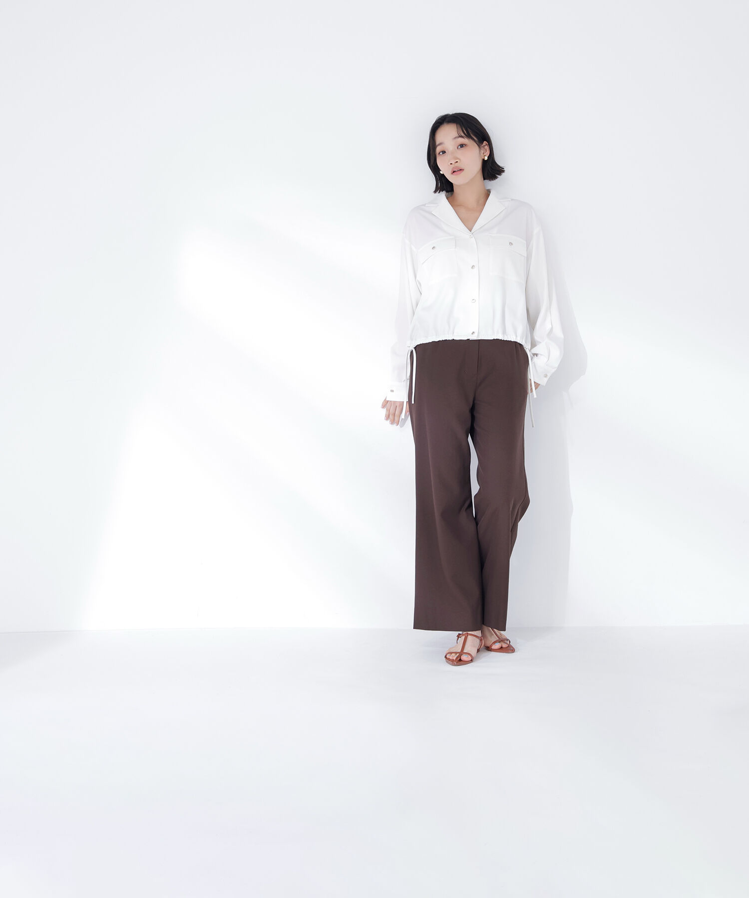  「＜骨格ナチュラル＞リネンブレンドパンツ」|その他|