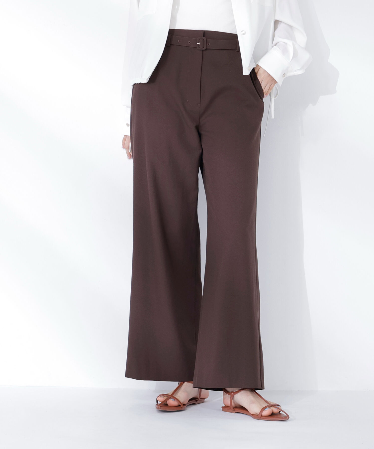  「＜骨格ナチュラル＞リネンブレンドパンツ」|その他|