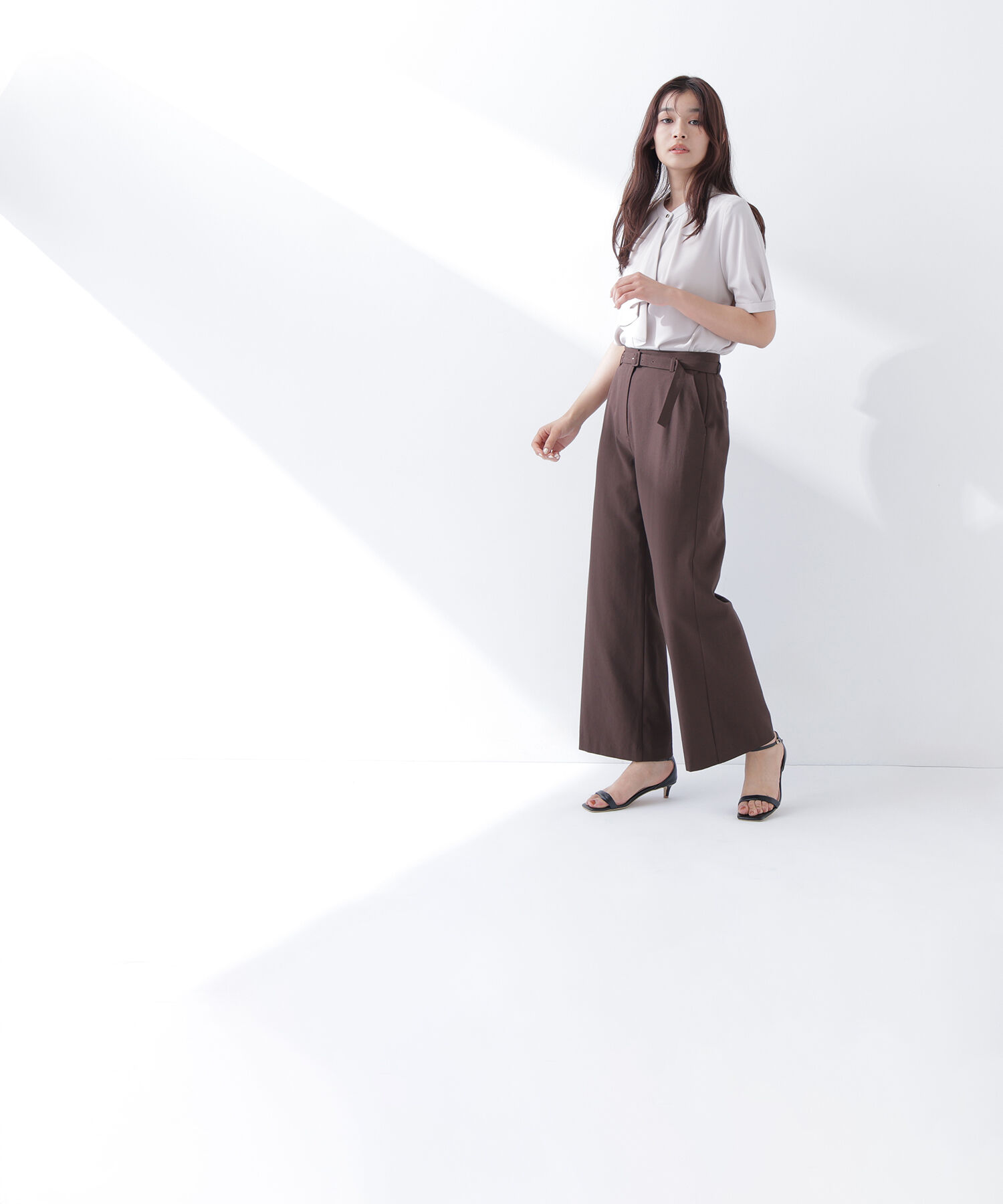  「＜骨格ナチュラル＞リネンブレンドパンツ」|その他|