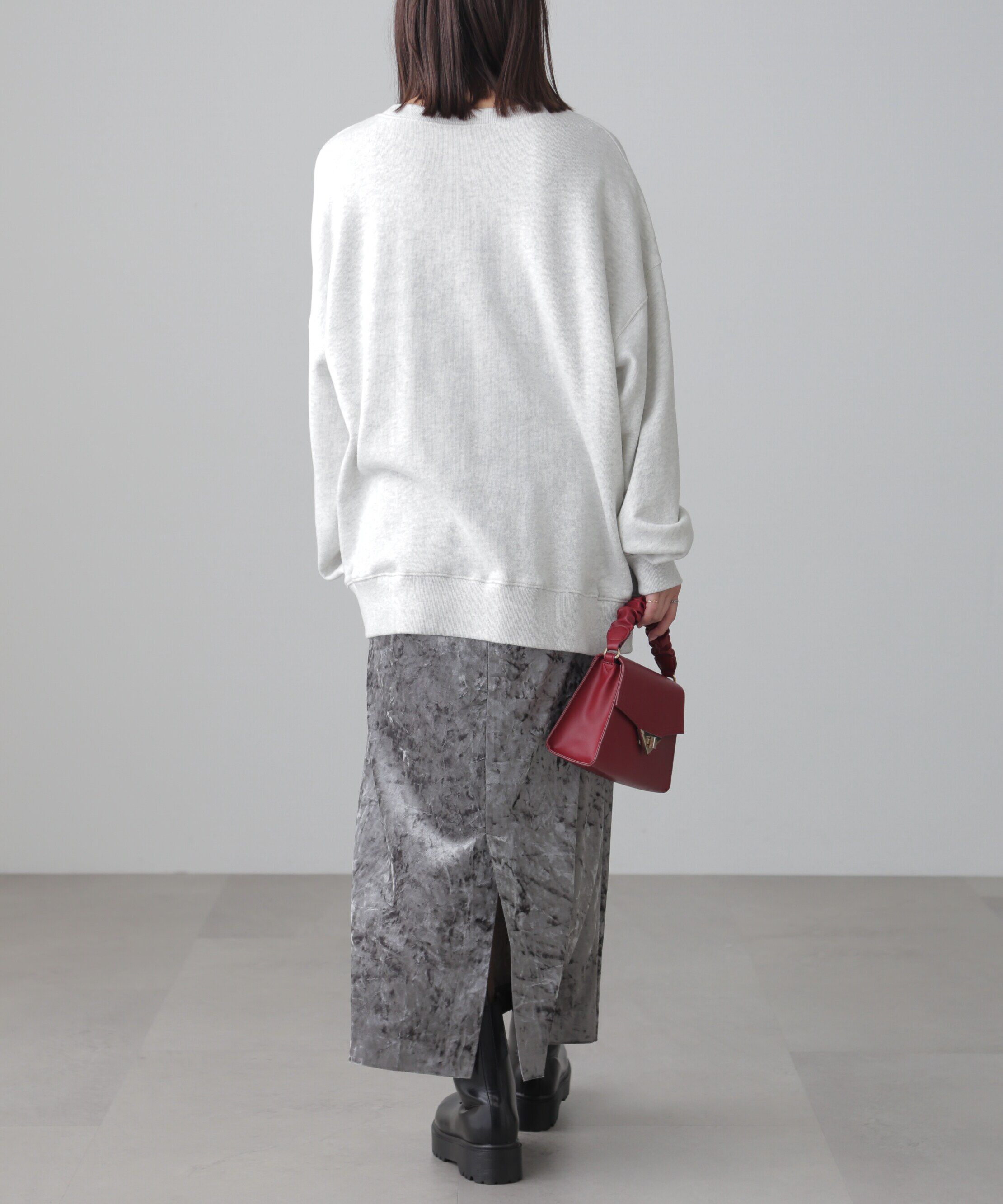  「クラッシュベロアナロースカート」|スカート|