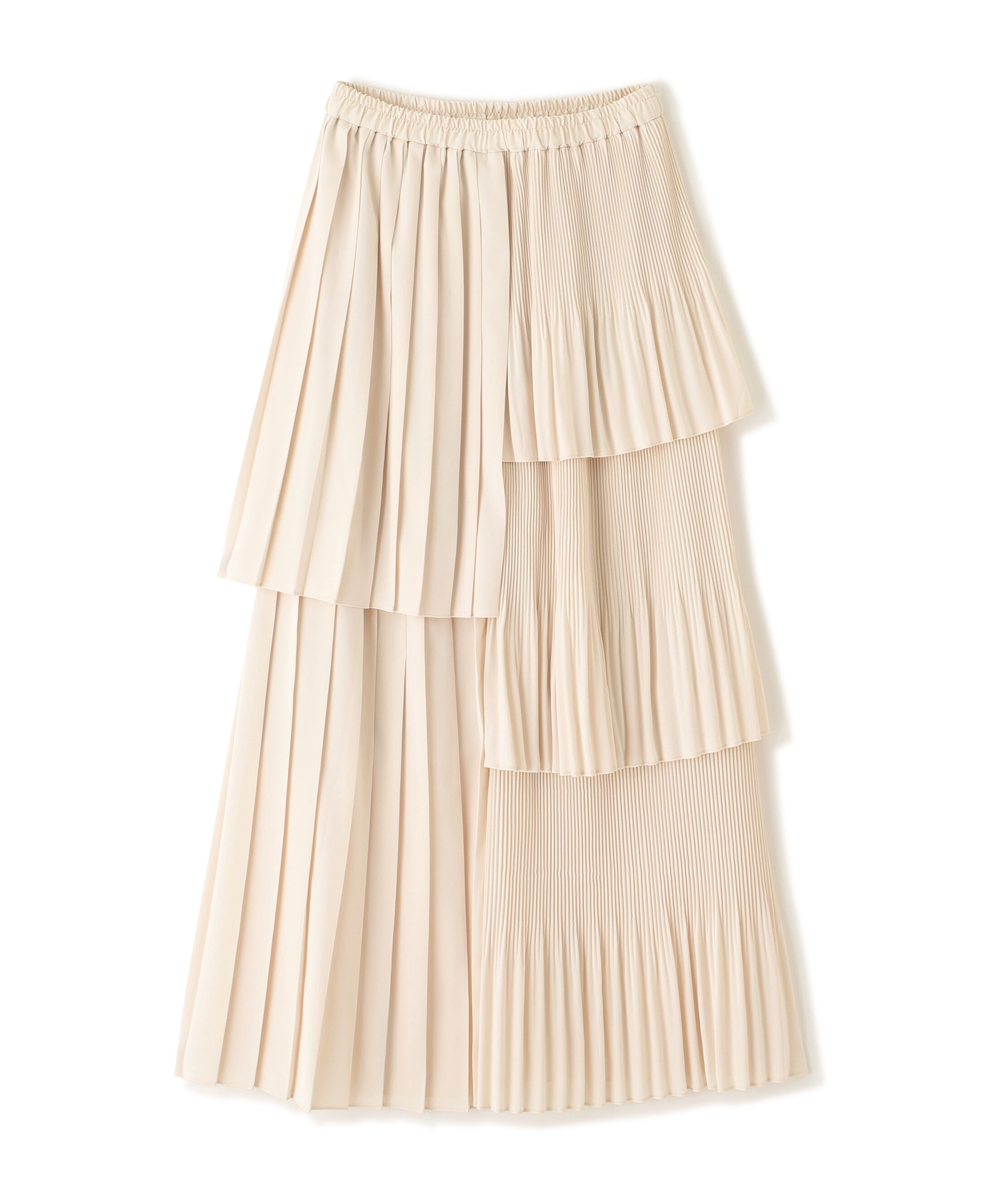  「ランダムプリーツティアードスカート」|スカート|