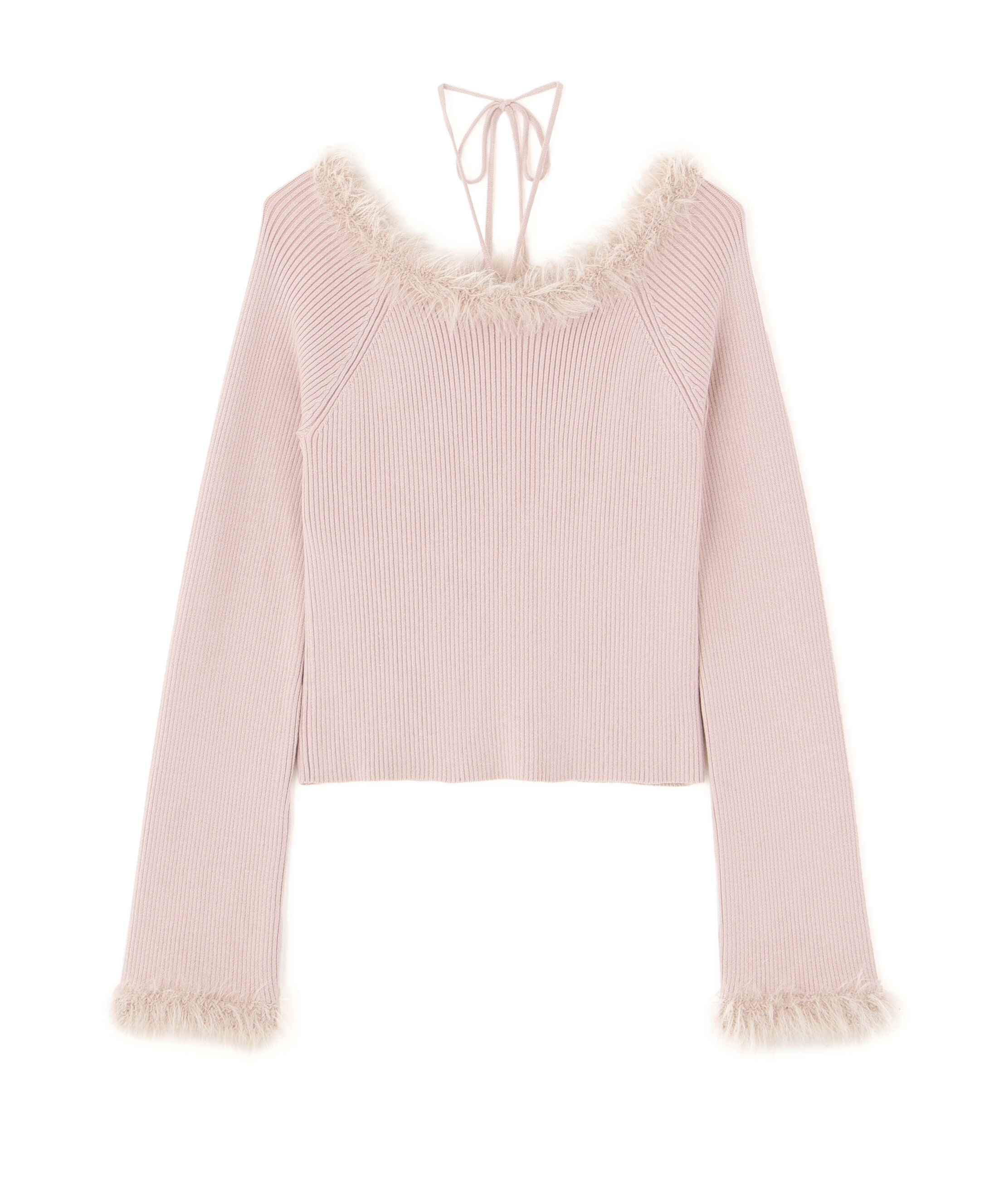  「フェザートリミングリブニット」|ニット・セーター|