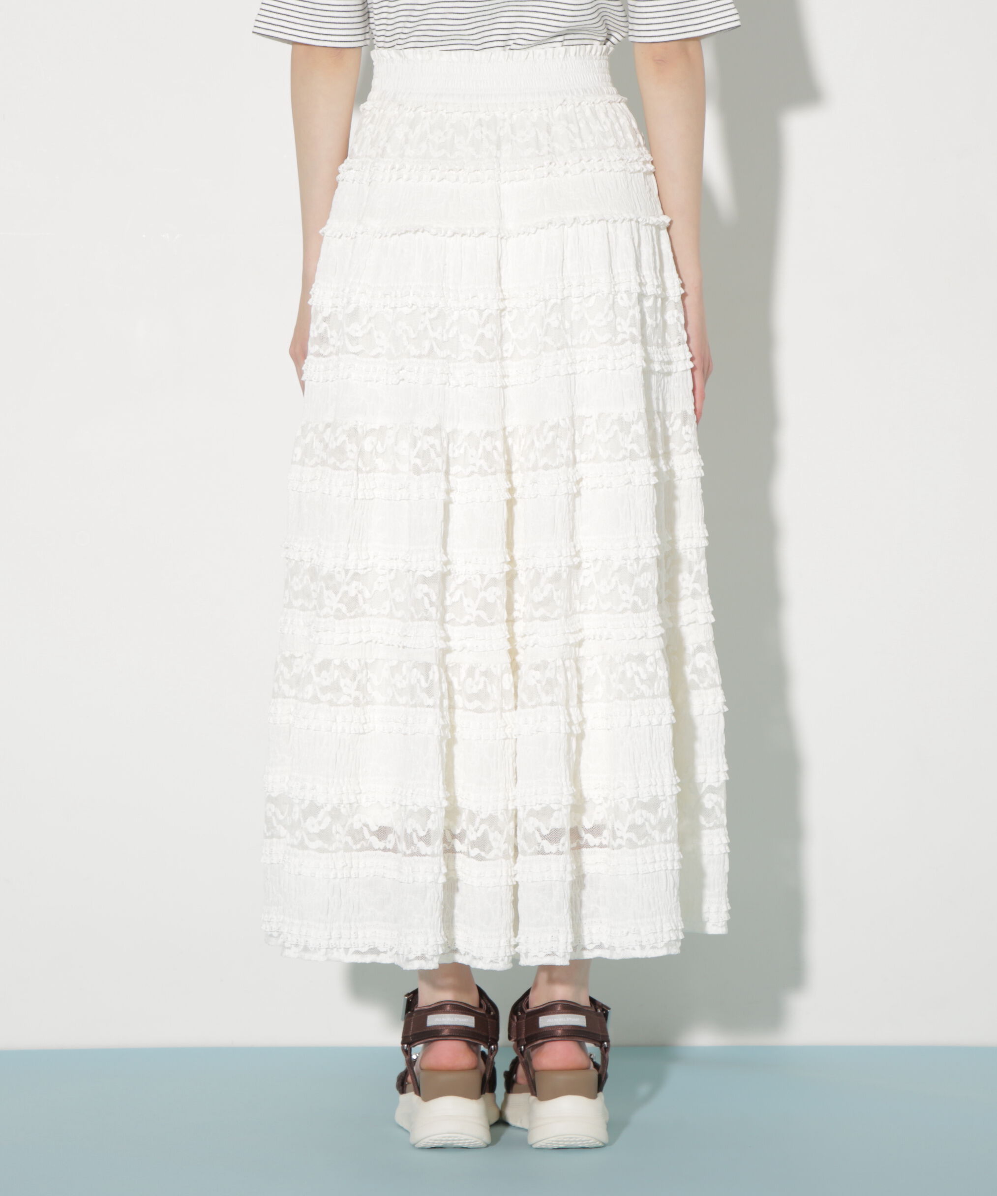 「ティアードレーススカート」|スカート|