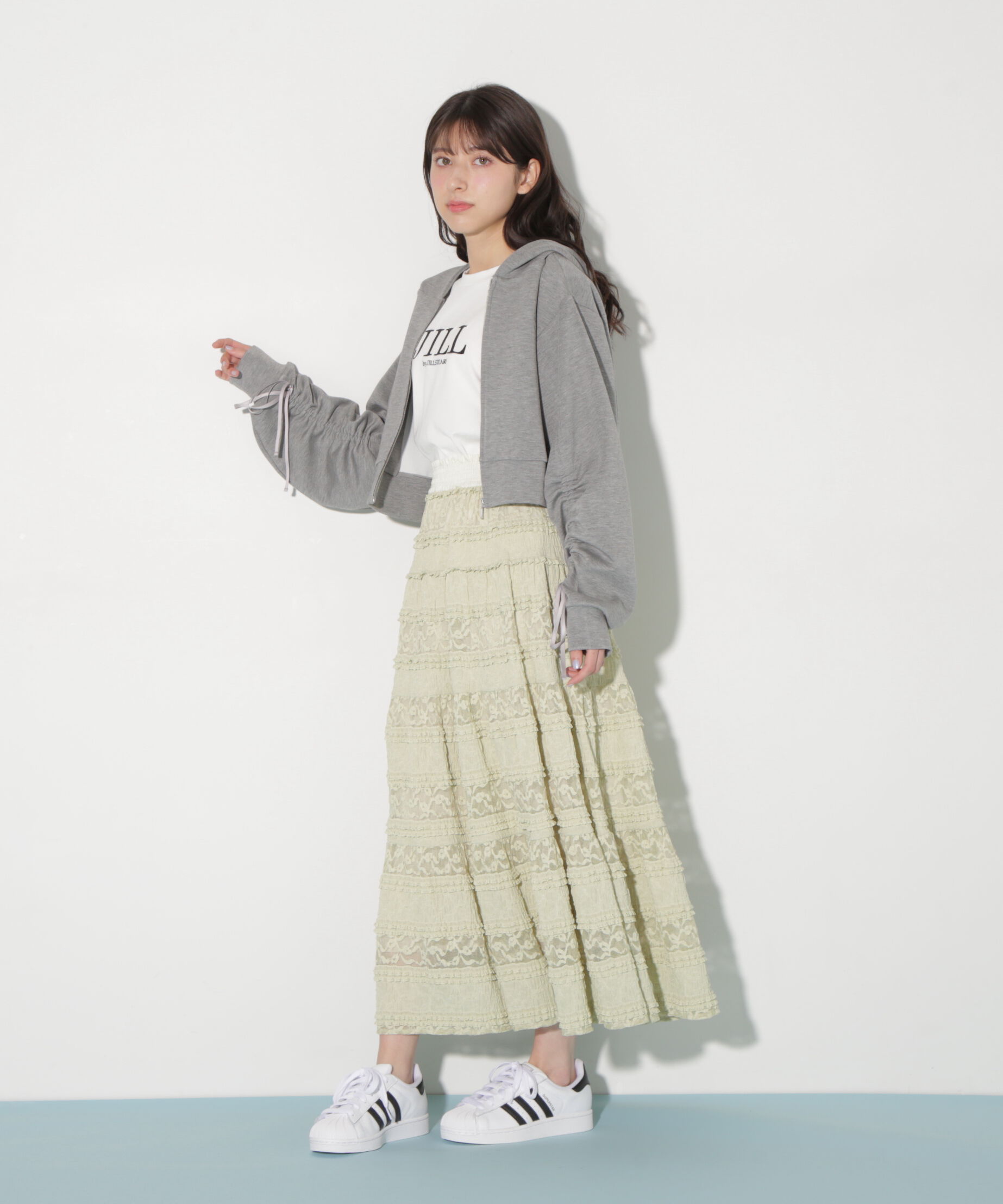  「ティアードレーススカート」|スカート|