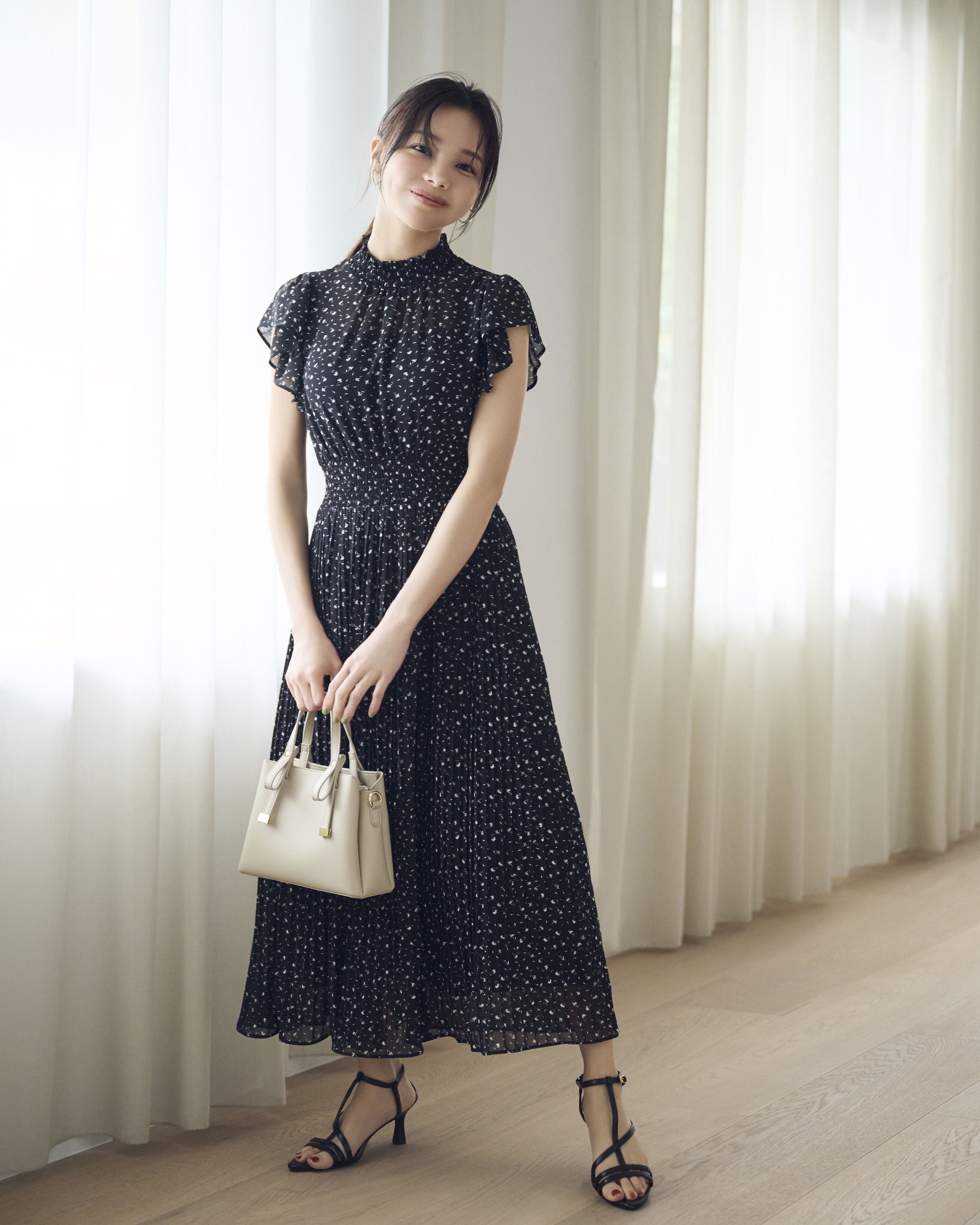 PROPORTION BODY DRESSING「シフォン楊柳プリーツワンピース」|ワンピース|