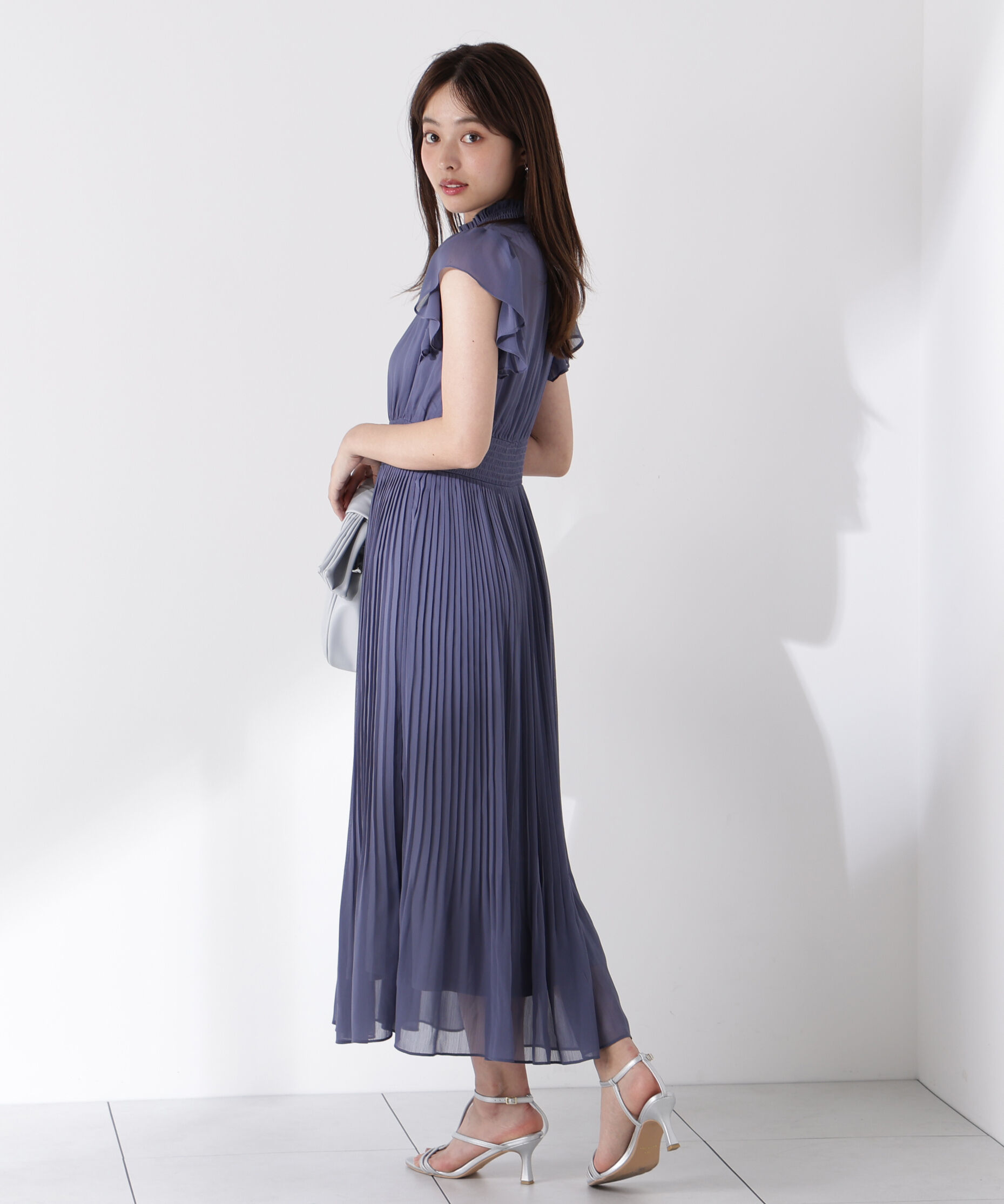PROPORTION BODY DRESSING「シフォン楊柳プリーツワンピース」|ワンピース|