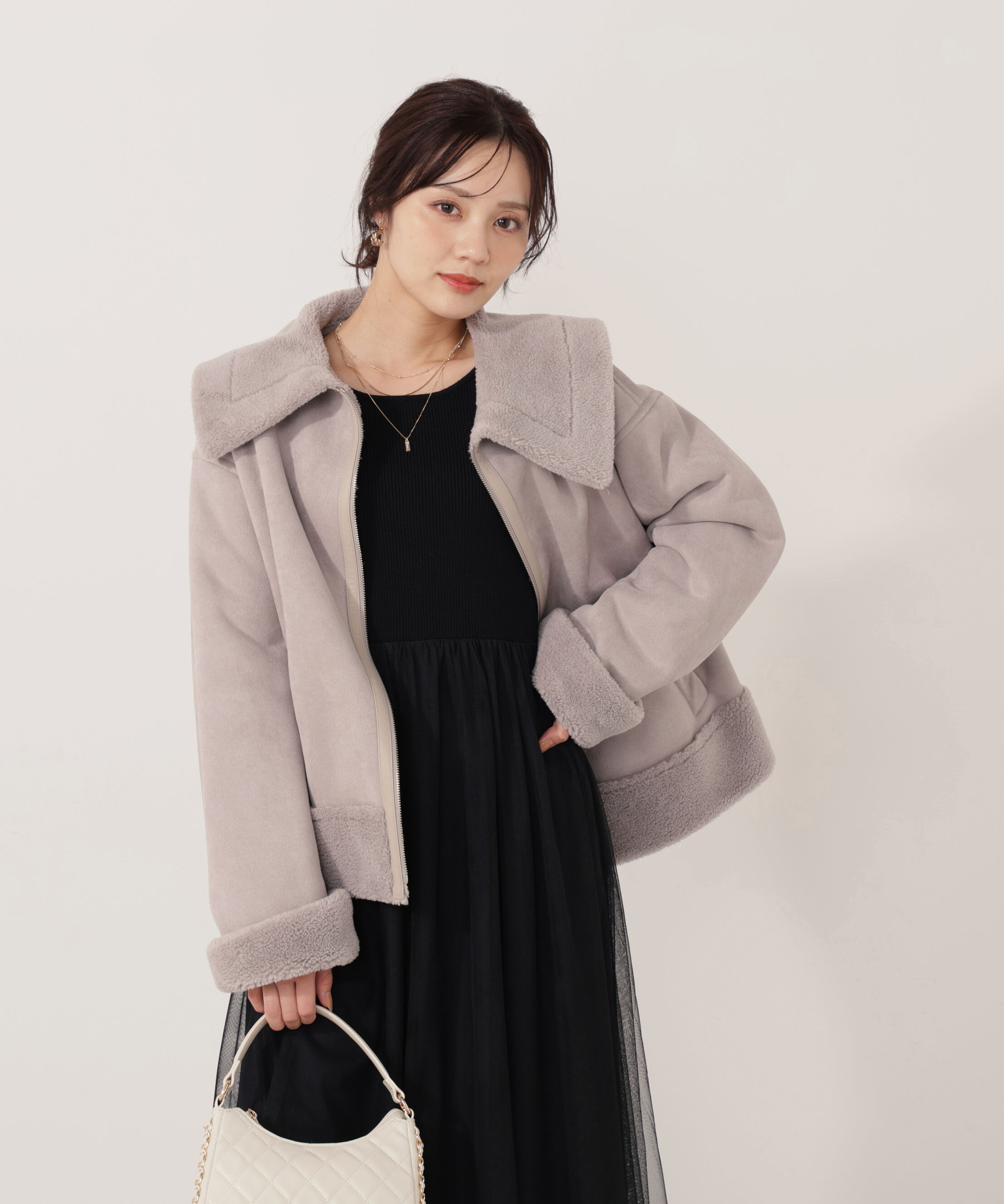 PROPORTION BODY DRESSING「フェイクムートン 25AW」|ブルゾン・スタジャン|