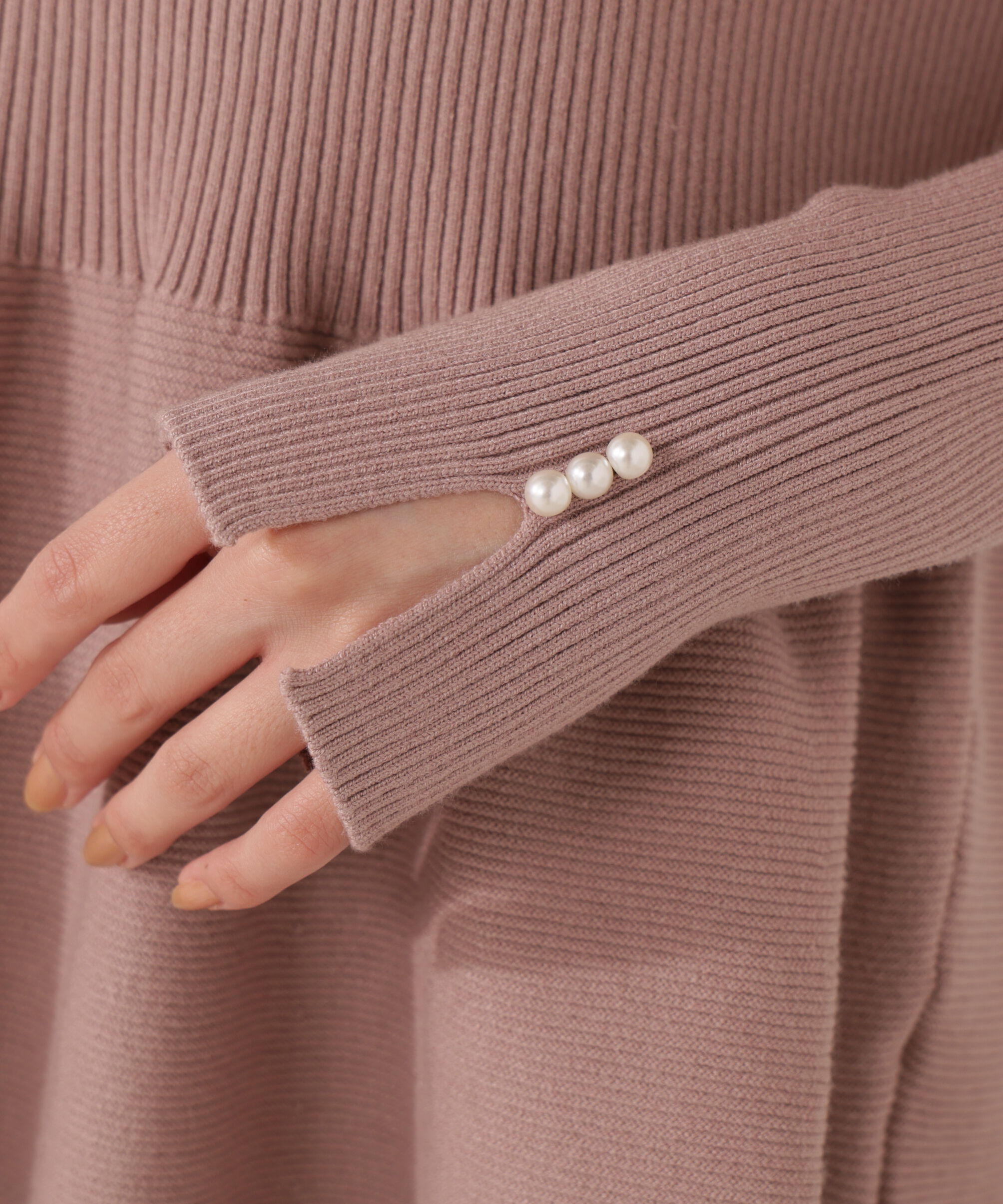 PROPORTION BODY DRESSING「オフショルペプラムニットセット　25AW」|ワンピース|