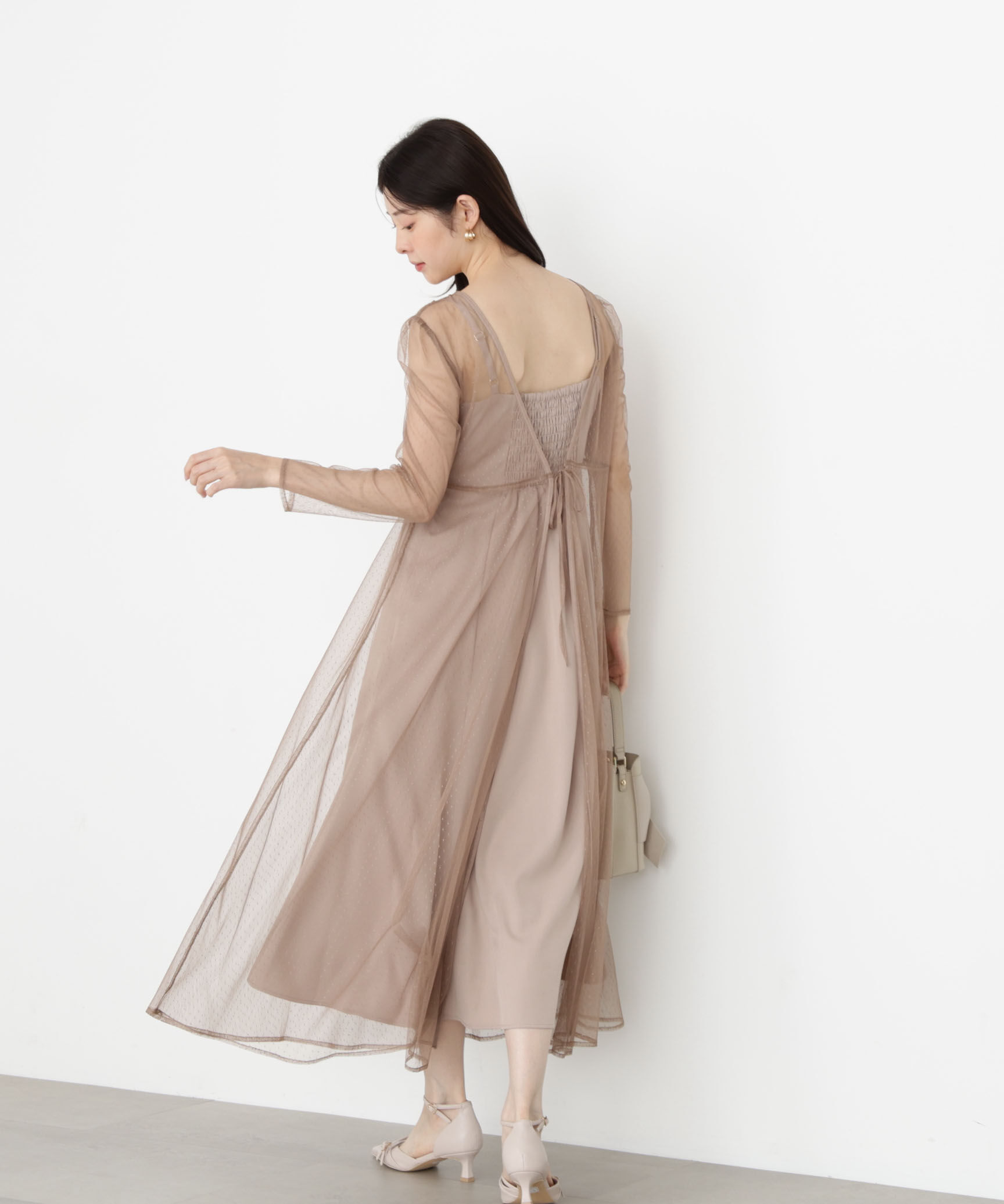 PROPORTION BODY DRESSING「＜藤田みりあさんコラボ＞キャミ付きチュールワンピース 25AW」|ワンピース|