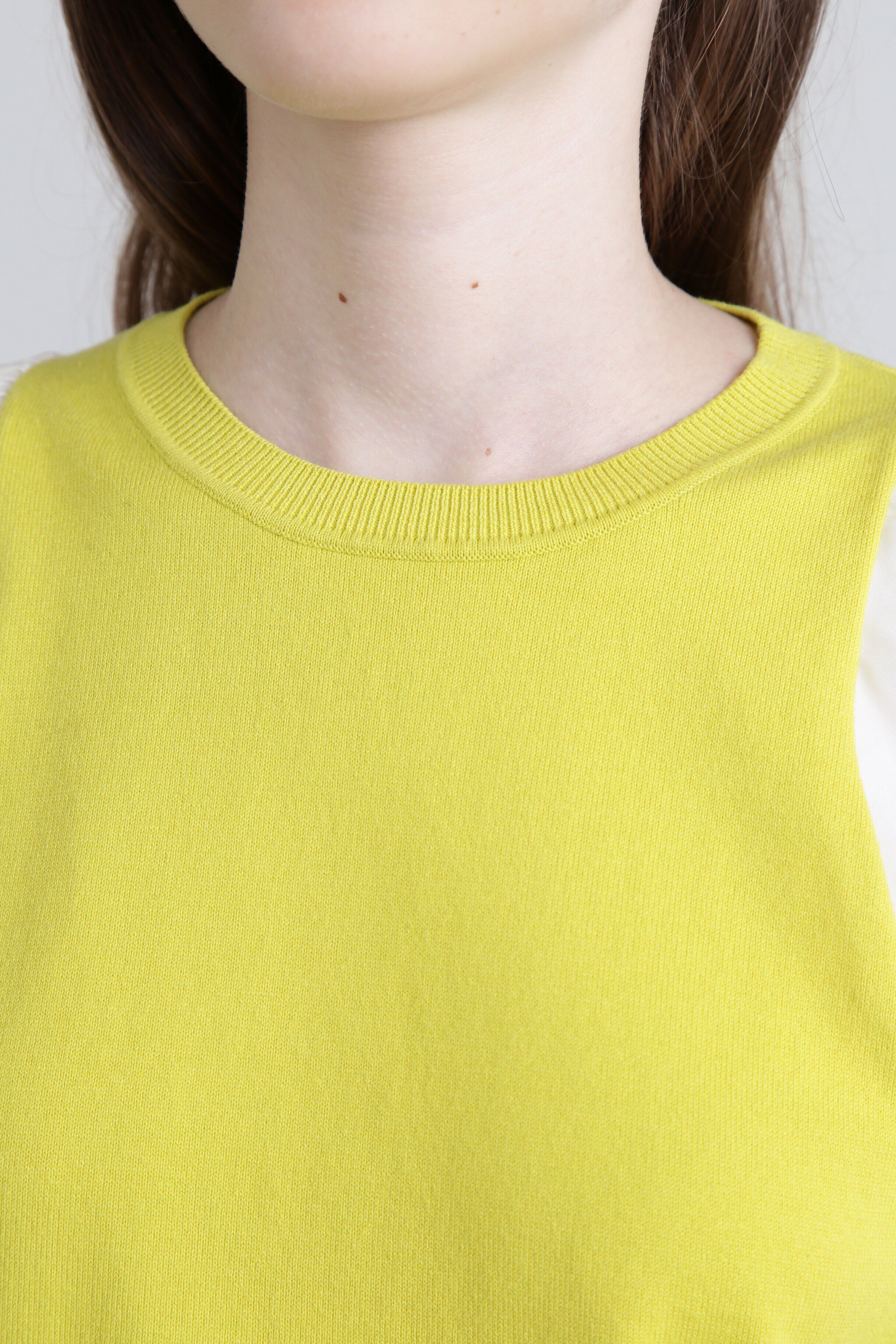  「◆ボリュームスリーブコンビ ニットプルオーバー」|ニット・セーター|