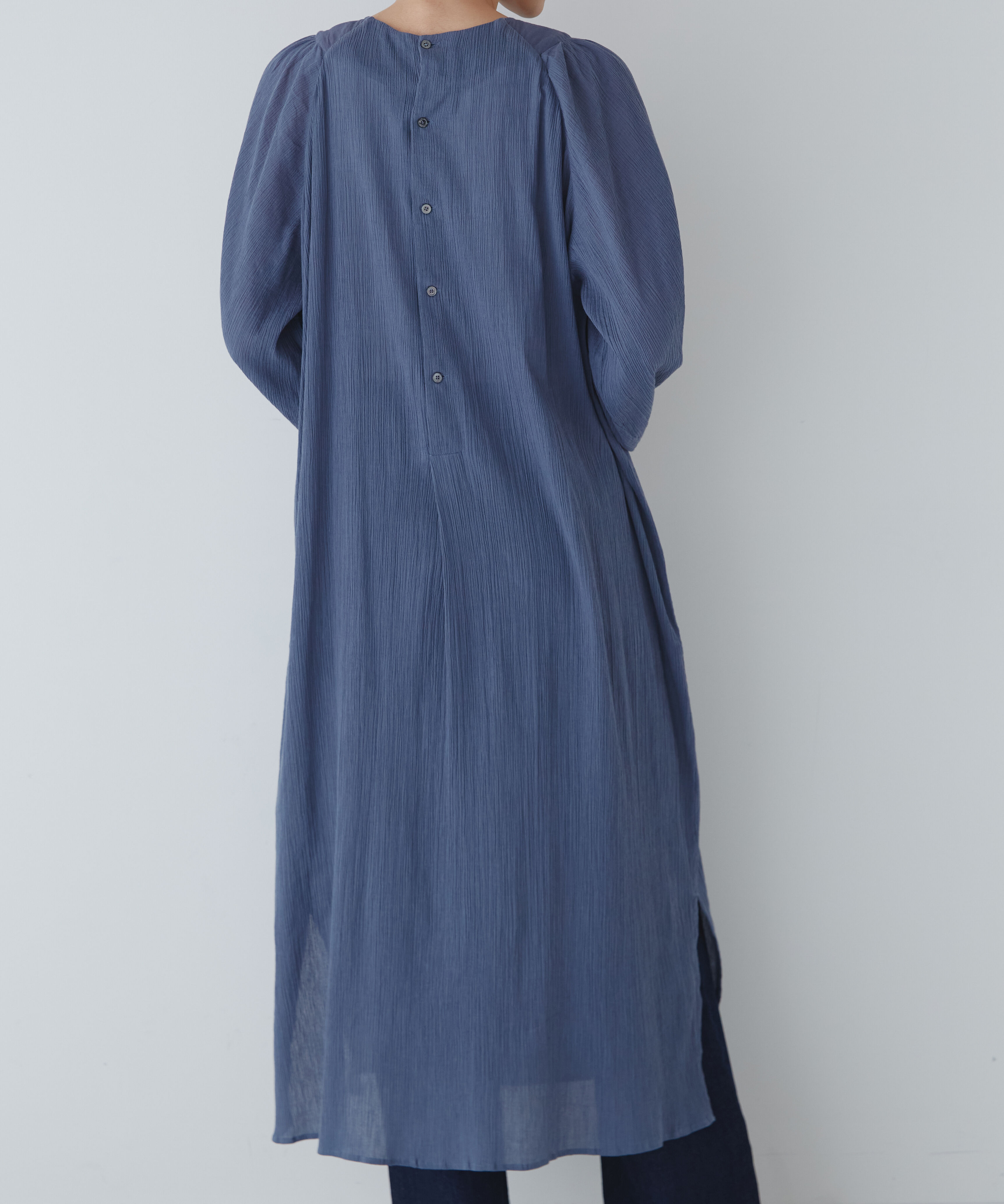  「◆インドクレープギャザーワンピース」|ワンピース|