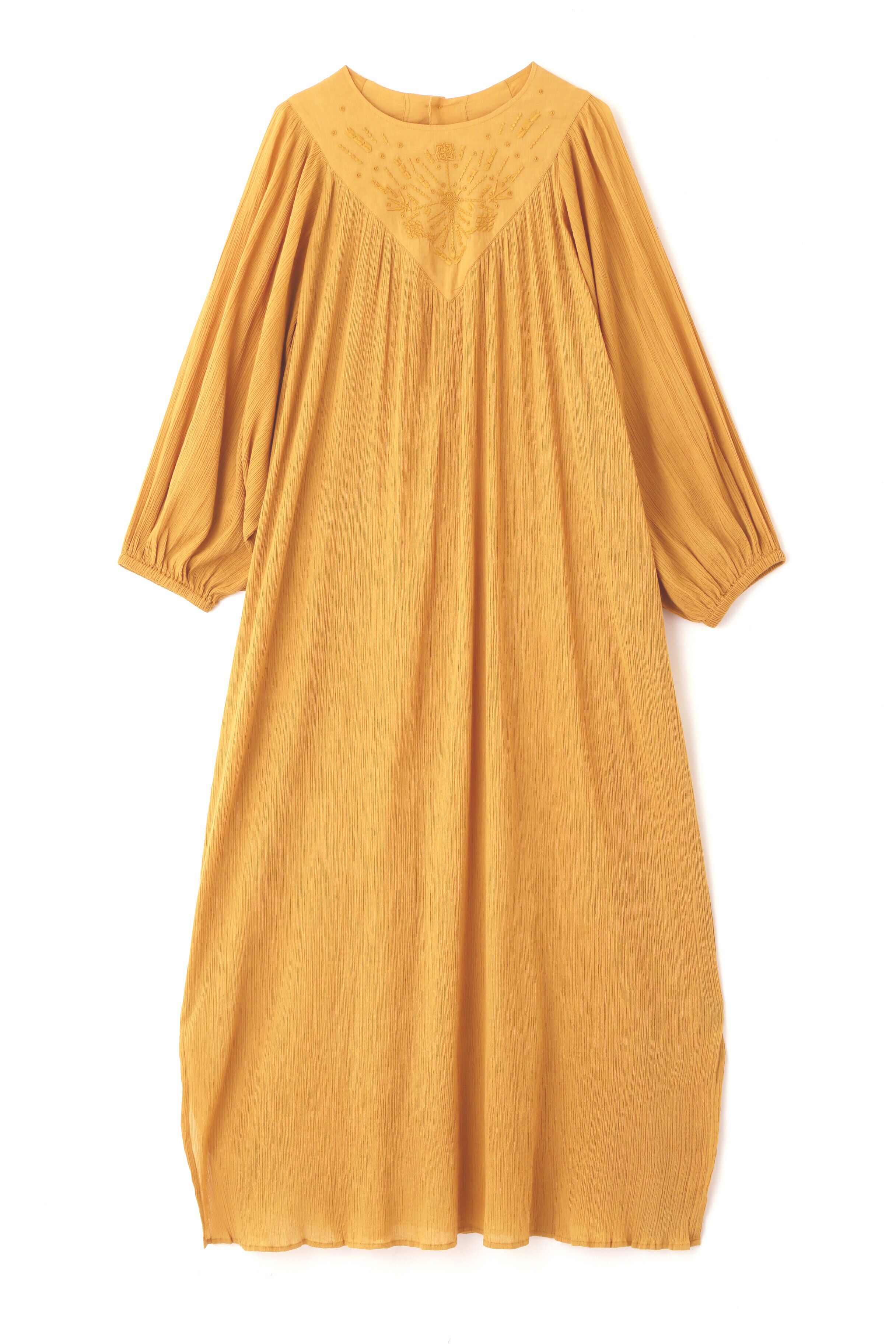  「◆インドクレープギャザーワンピース」|ワンピース|