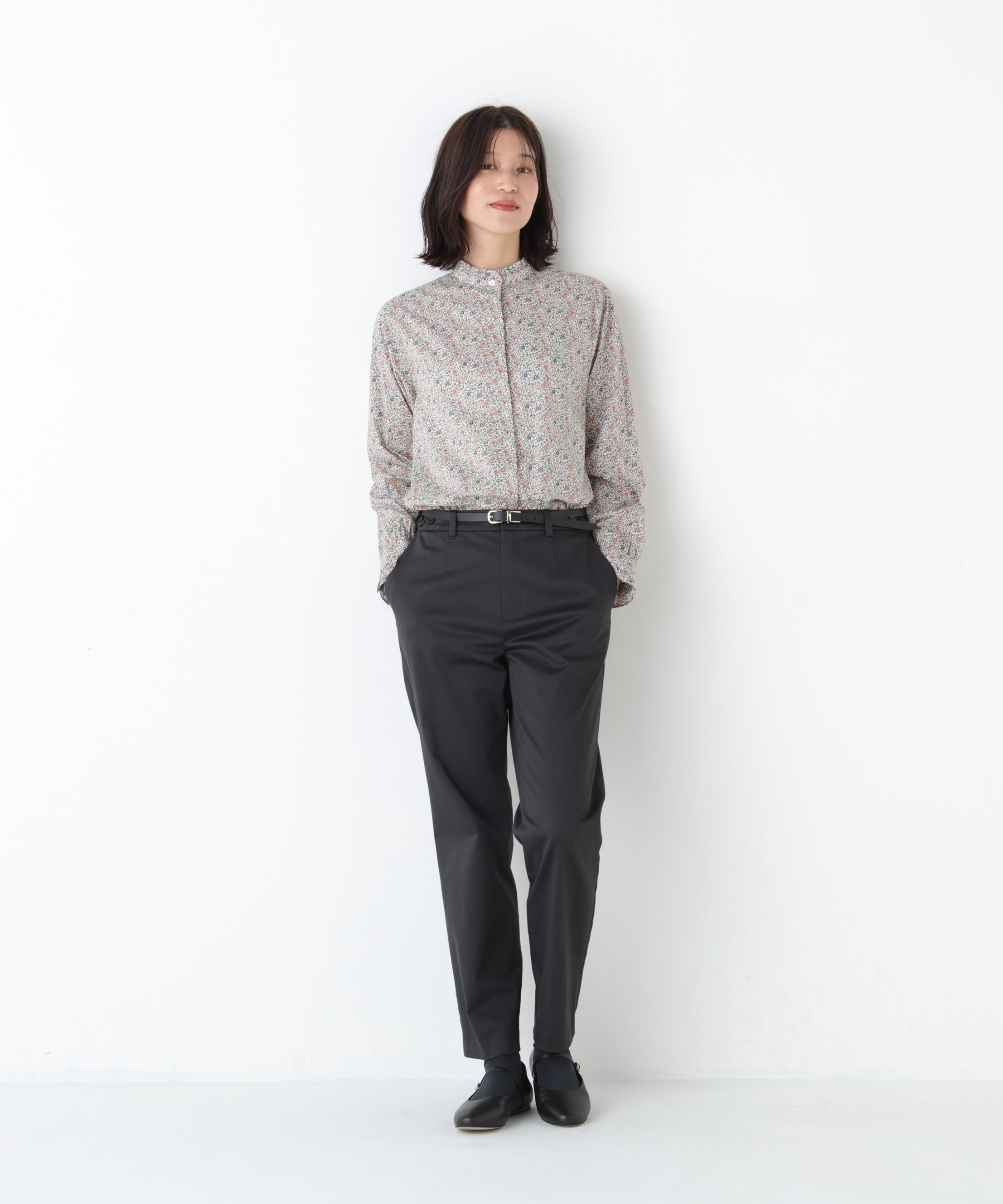  「◆サテンストレッチ細身ストレートパンツ」|その他|