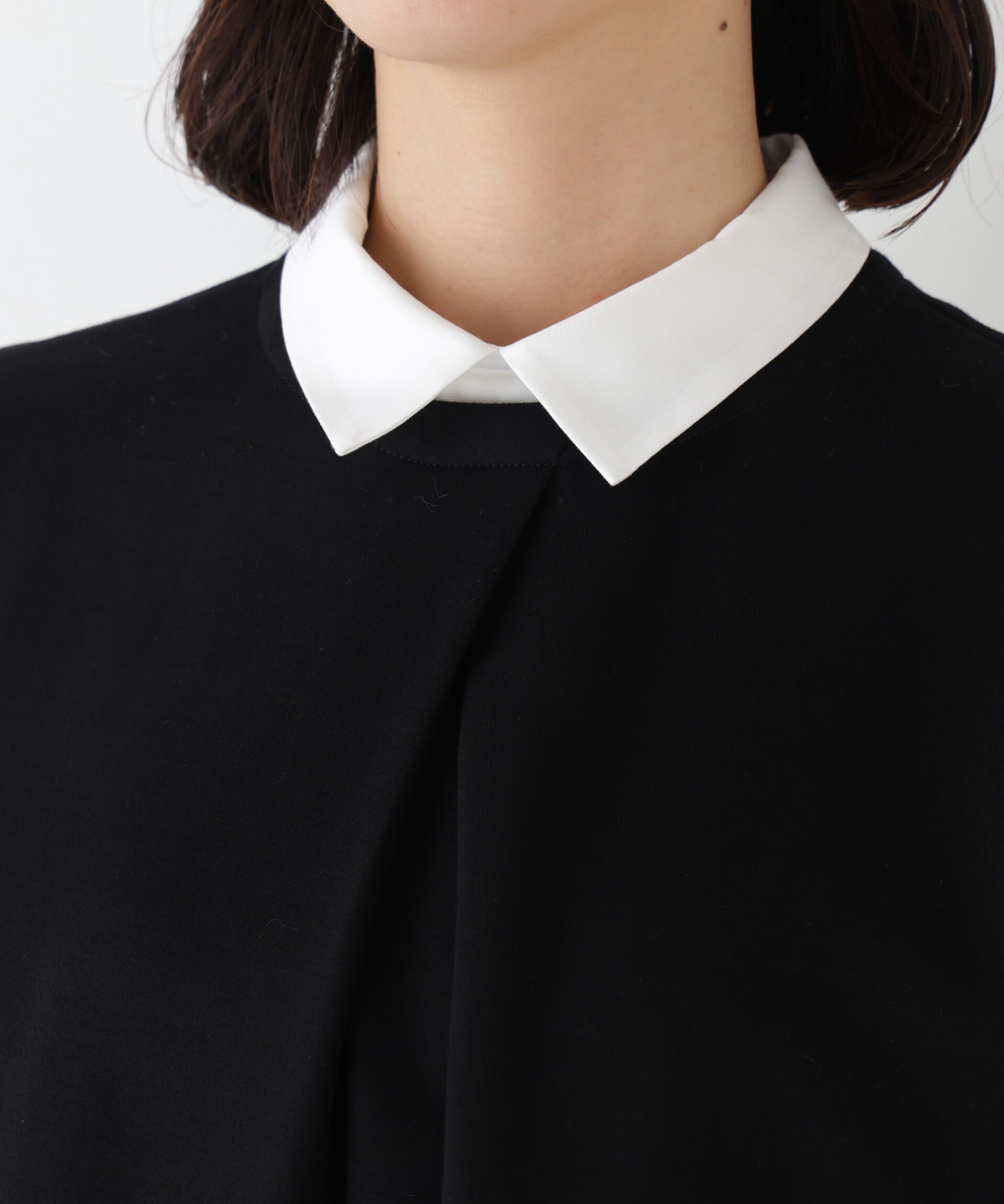  「◆シャツカラードッキングプルオーバー」|Tシャツ・カットソー|