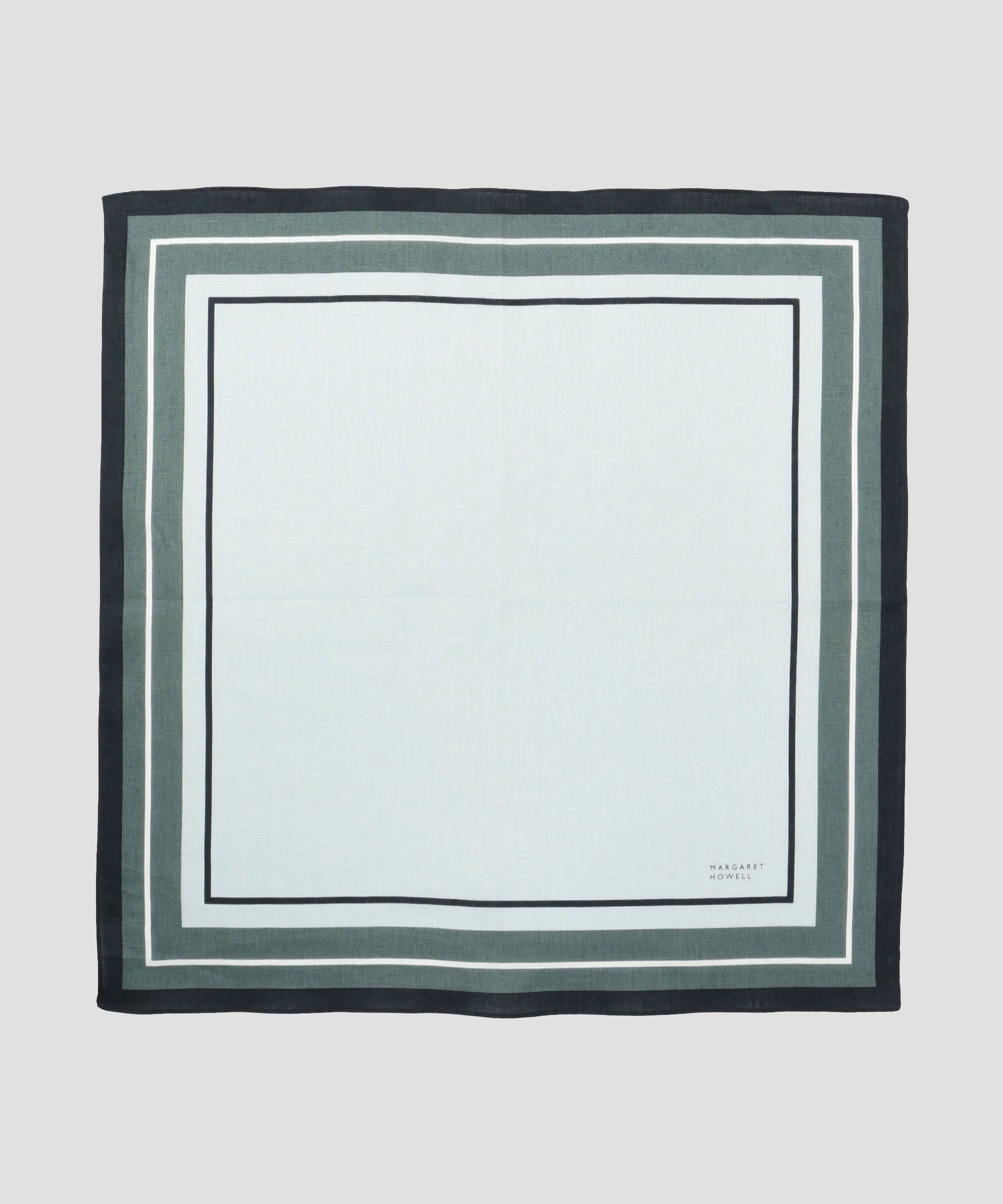 MARGARET HOWELL HOUSEHOLDGOODS「FRAME HANKY」|ハンカチ|BLUE