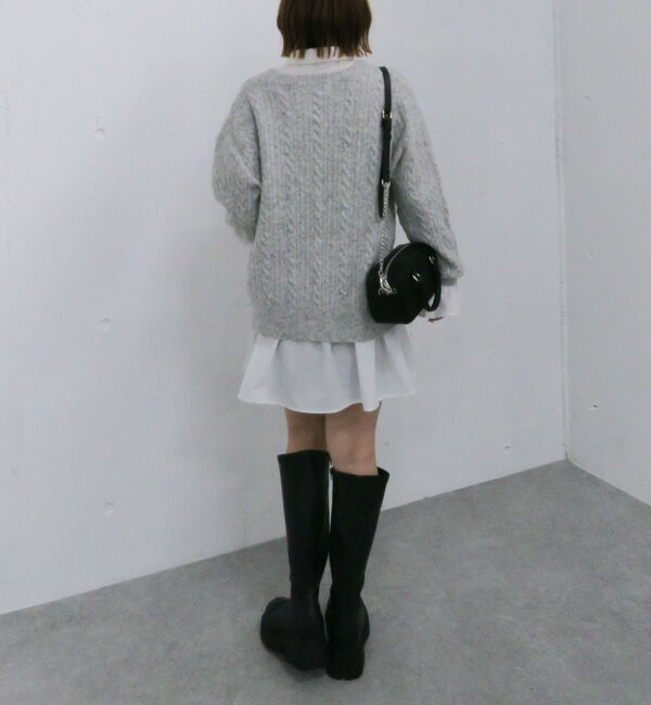 archives「ケーブルニットチュニック&times;シャツミニワンピースＳＥＴ」|チュニック|