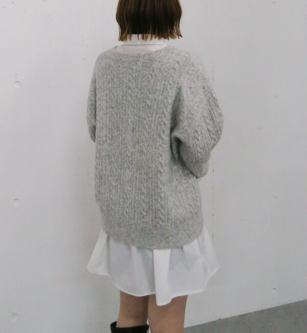 archives「ケーブルニットチュニック&times;シャツミニワンピースＳＥＴ」|チュニック|