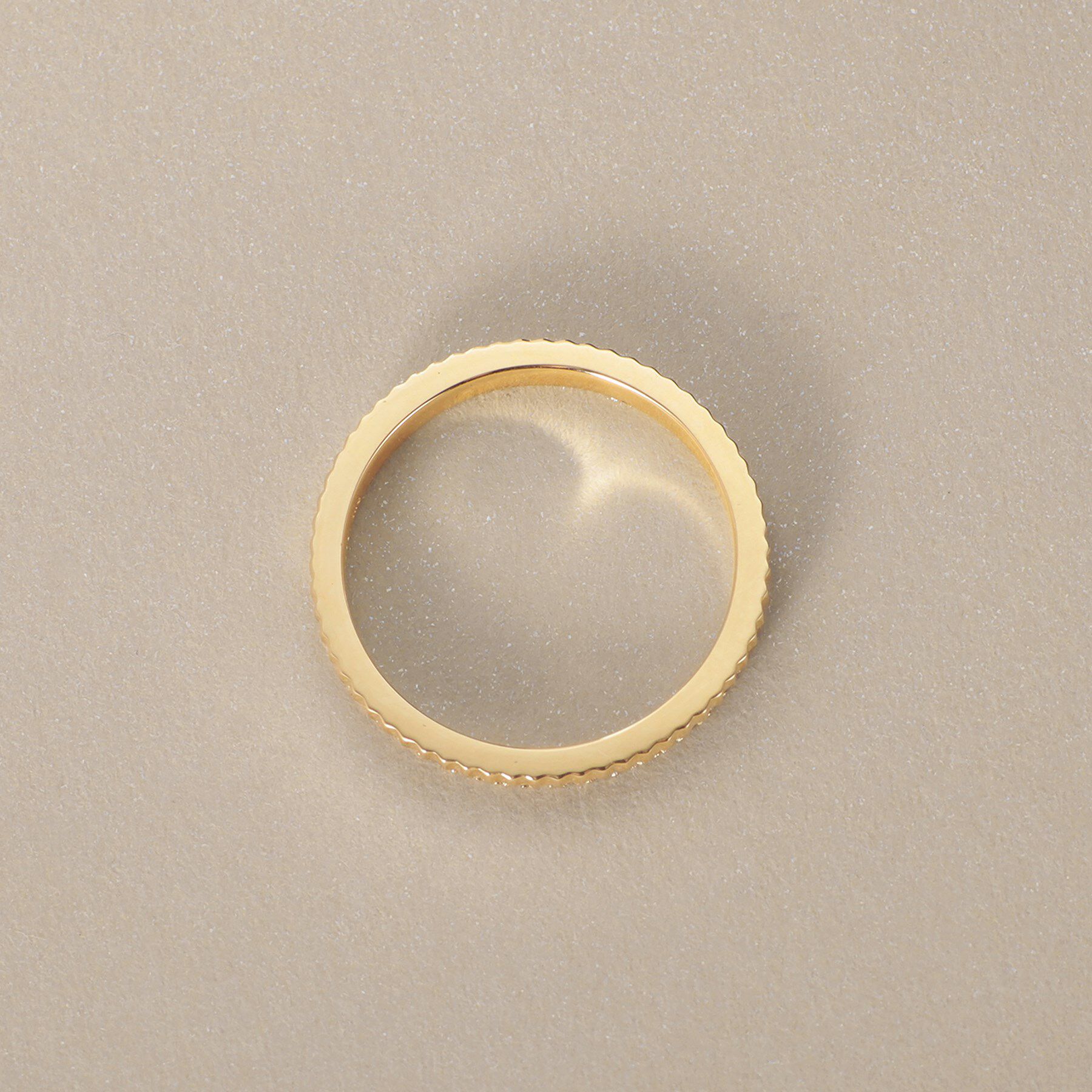 COCOSHNIK「K10ダイヤモンド 縦溝 リング」|リング|