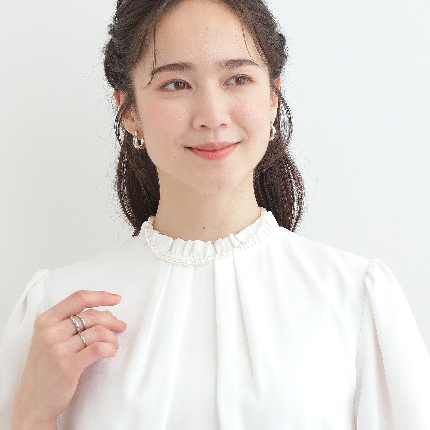 SHOO･LA･RUE「【3WAY】フェイクパールネックレス」|ネックレス|