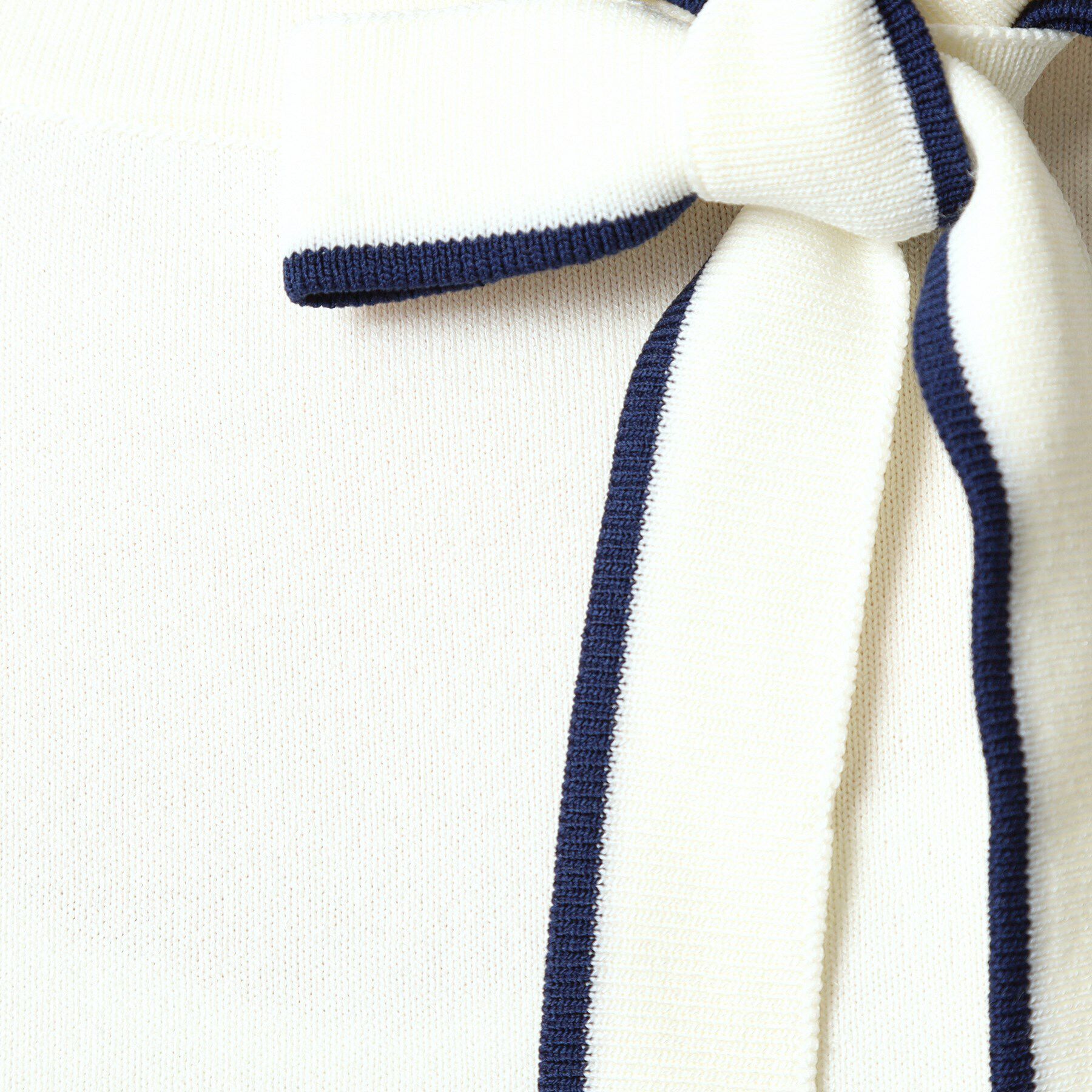 ITS&rsquo;DEMO「【縮みに強い／洗濯機OK】ボウタイリボンニット」|ニット・セーター|