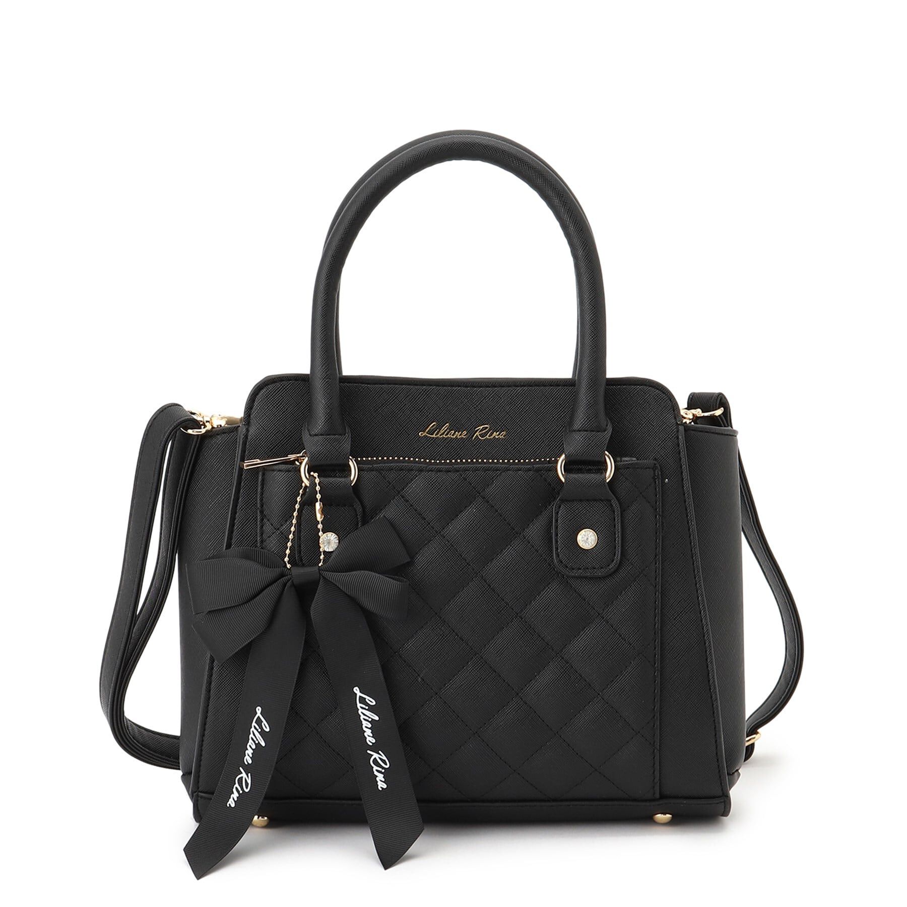 Ober Tashe「キルティングポケット2WAYボストン」|ボストンバッグ|ブラック(019)