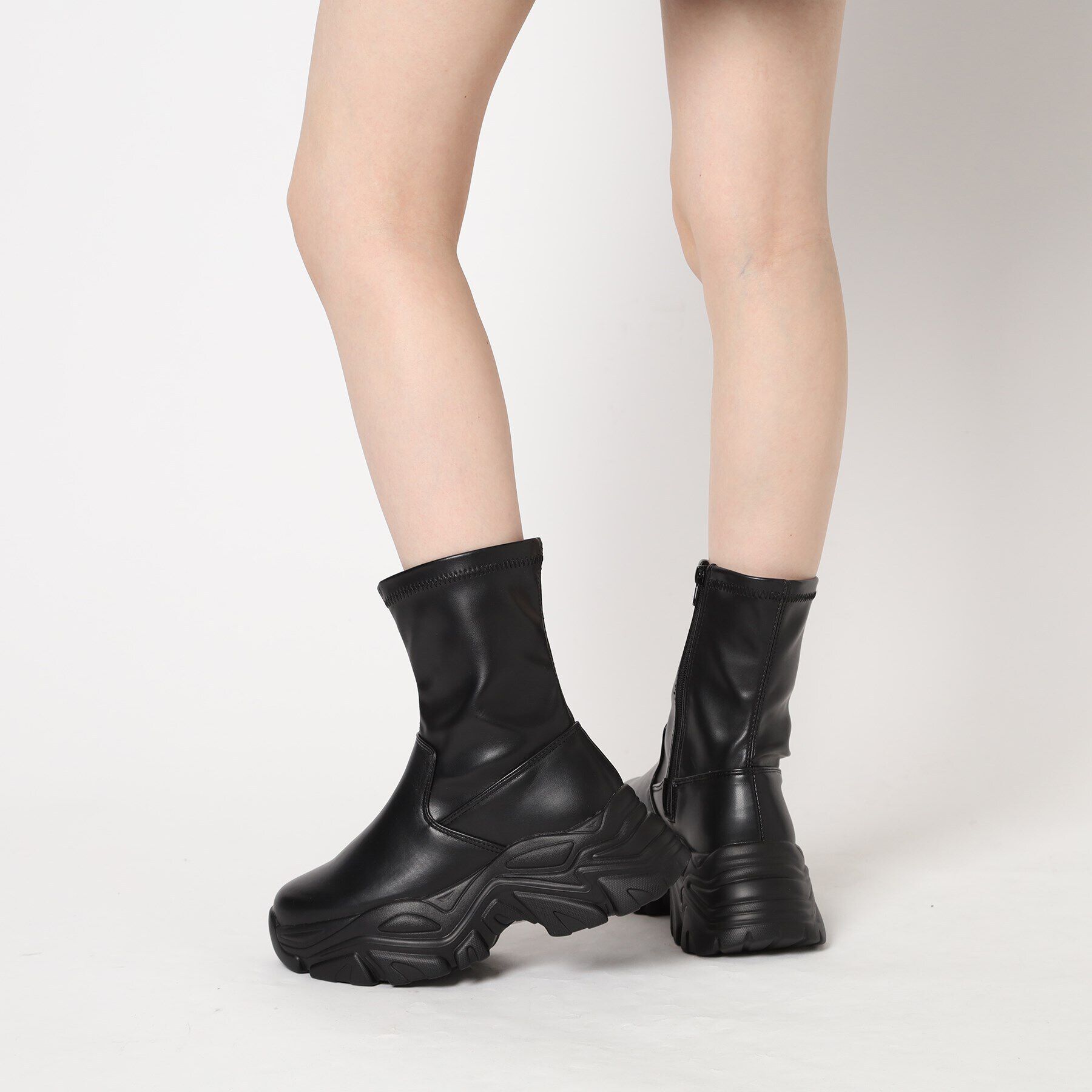 csT&P「厚底スニーカー底ブーツ」|ショートブーツ|