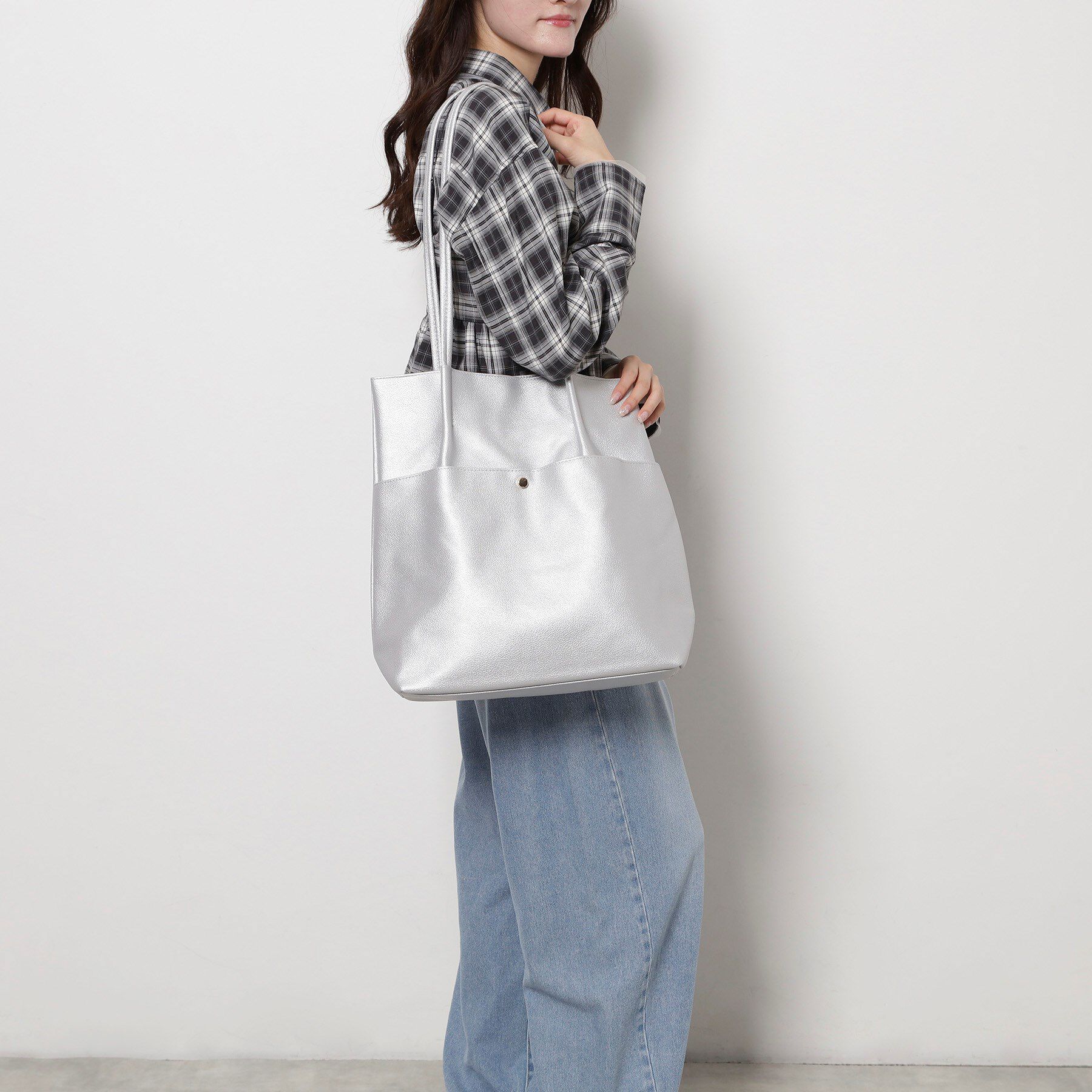 Ober Tashe「【新生活・新学期】シンプルタックトート」|トートバッグ|