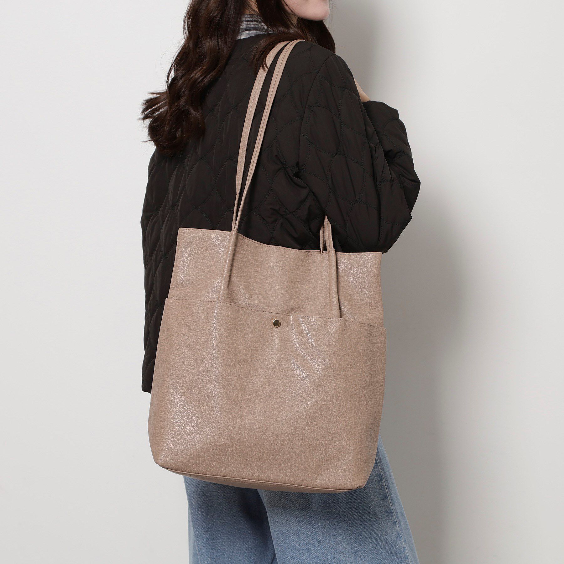 Ober Tashe「【新生活・新学期】シンプルタックトート」|トートバッグ|