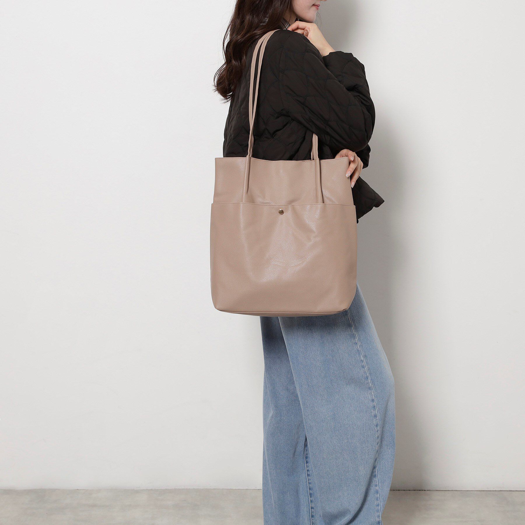 Ober Tashe「【新生活・新学期】シンプルタックトート」|トートバッグ|