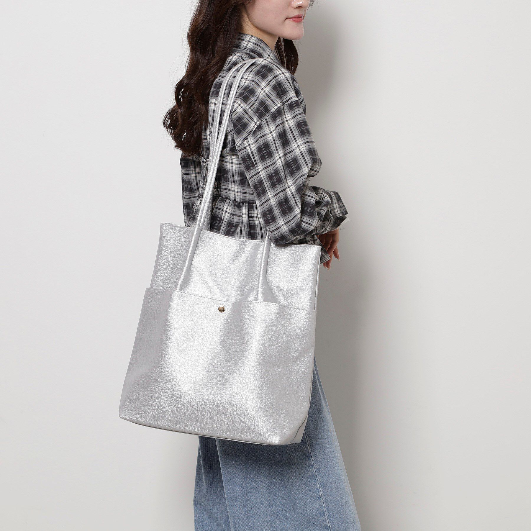 Ober Tashe「【新生活・新学期】シンプルタックトート」|トートバッグ|ブロンズ(108)