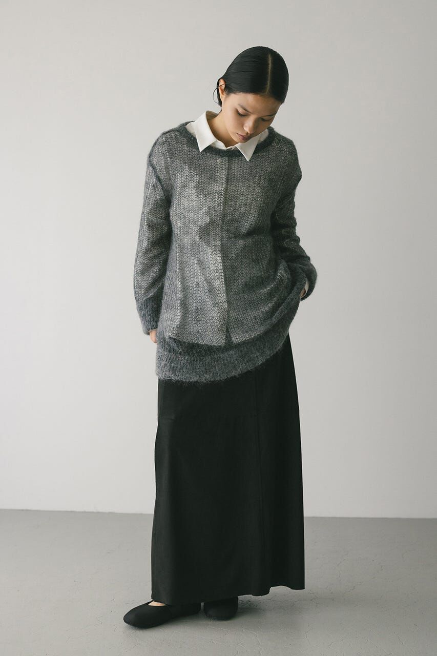 STYLEMIXER「シュガーモヘアルーズニット」|ニット・セーター|GRY