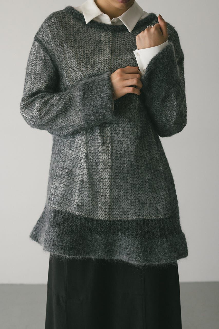 STYLEMIXER「シュガーモヘアルーズニット」|ニット・セーター|