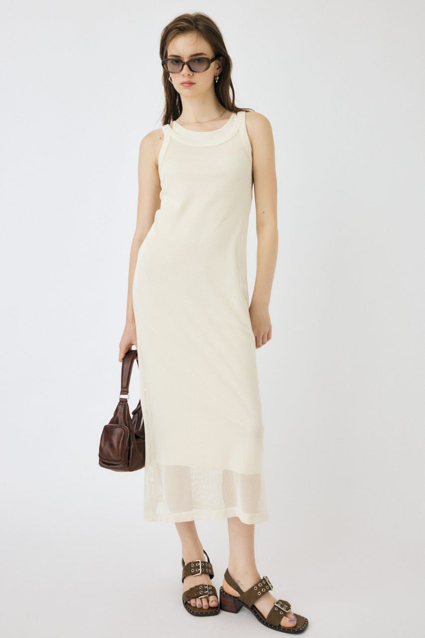 MOUSSY「MESH LAYERED ドレス」|ワンピース|