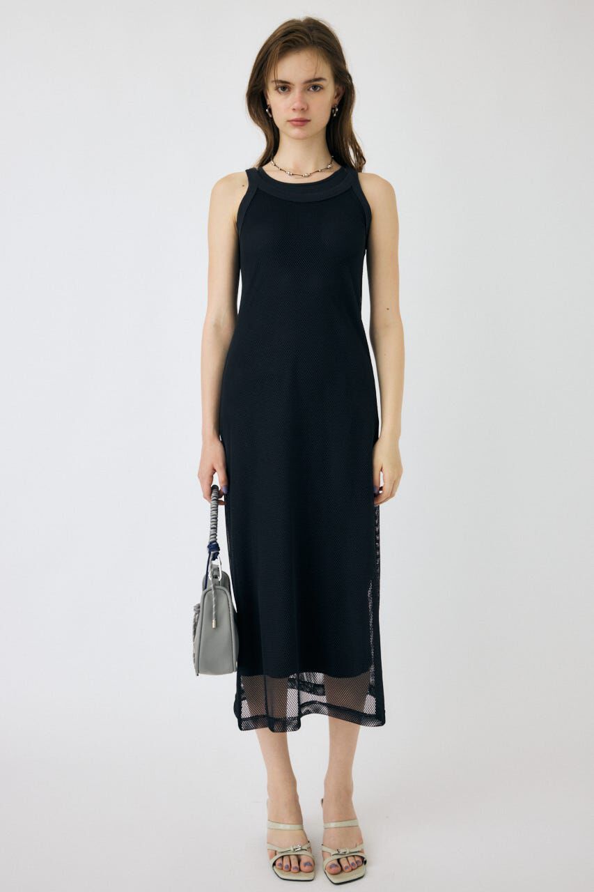 MOUSSY「MESH LAYERED ドレス」|ワンピース|