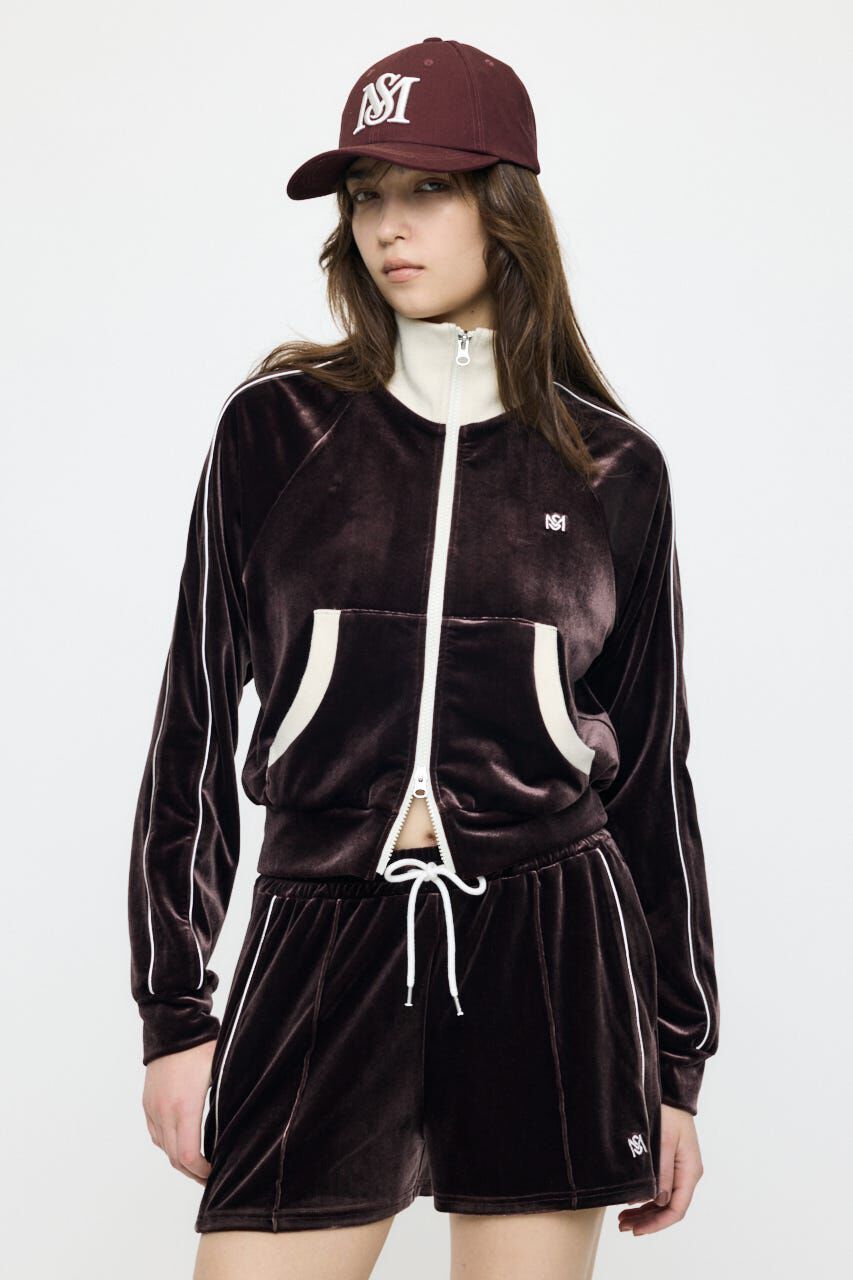 MOUSSY「VELOUR TRACK ジャケット」|その他|BRN