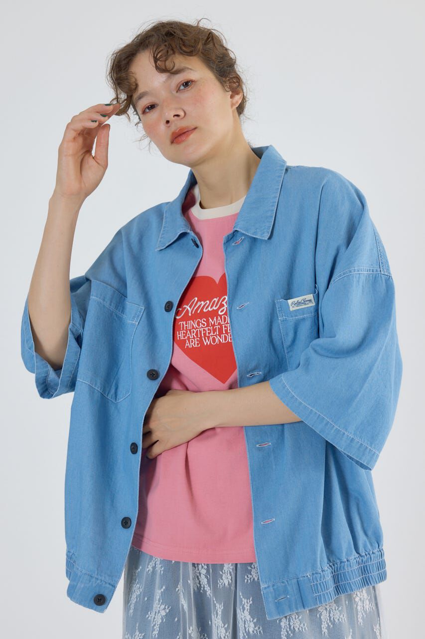 RODEO CROWNS「ライトデニムシャツアウター」|シャツ・ブラウス|L/BLU1