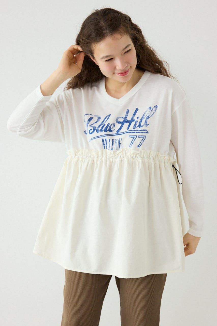 RODEO CROWNS「フレアドッキングトップス」|Tシャツ・カットソー|O/WHT1