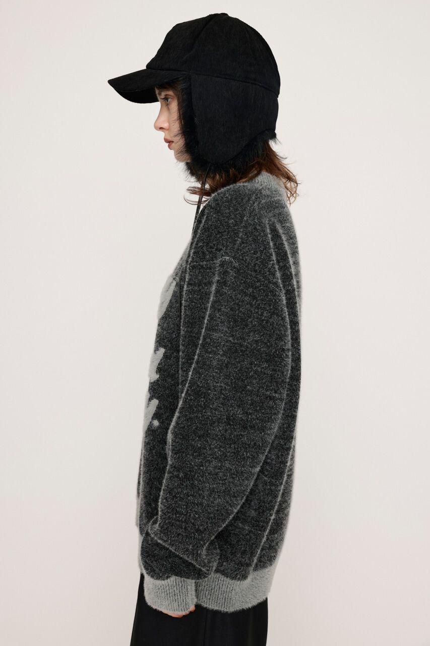 SLY「JQ LOGO MINKY LOOSE KNIT トップス」|ニット・セーター|