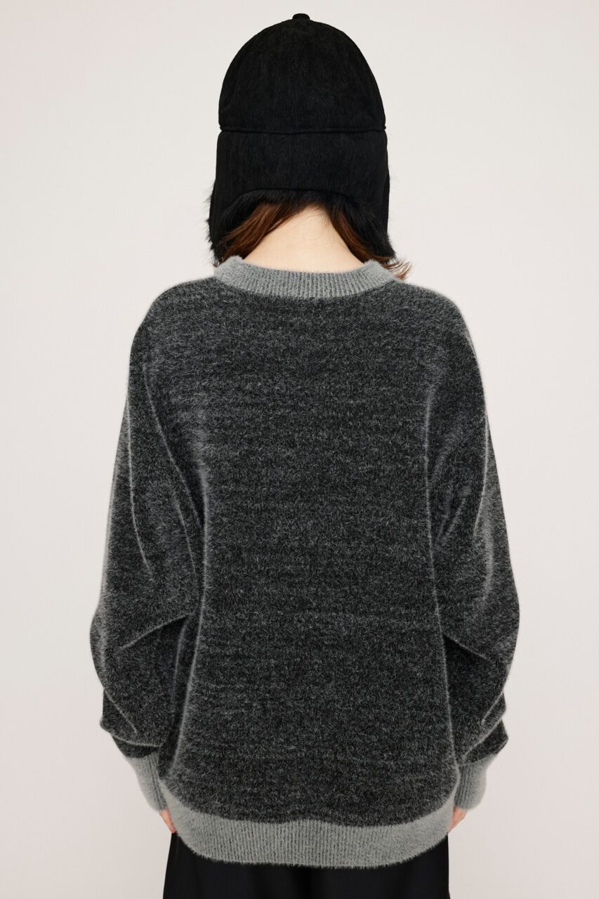 SLY「JQ LOGO MINKY LOOSE KNIT トップス」|ニット・セーター|