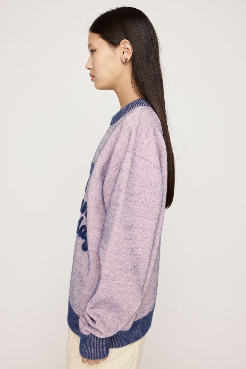 SLY「JQ LOGO MINKY LOOSE KNIT トップス」|ニット・セーター|