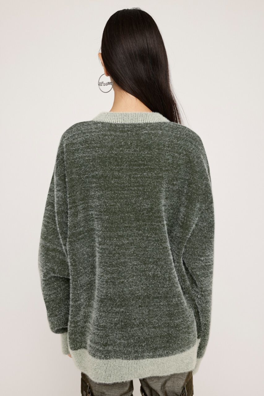 SLY「JQ LOGO MINKY LOOSE KNIT トップス」|ニット・セーター|