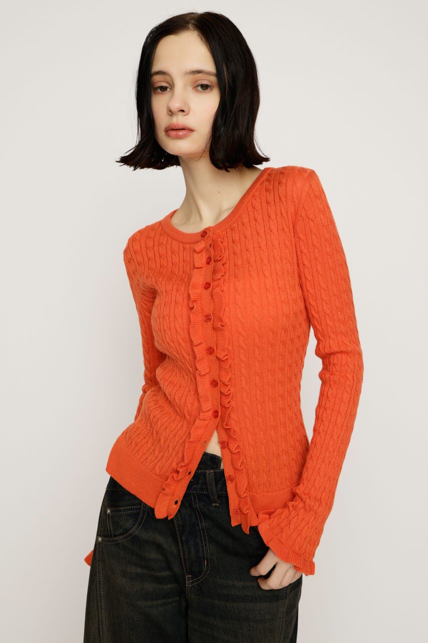 SLY「FRONT FRILL KNIT トップス」|ニット・セーター|ORG