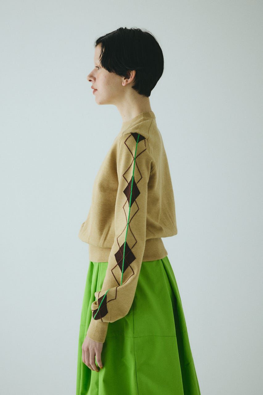 HeRIN.CYE「Neon argyle knit tops」|ニット・セーター|