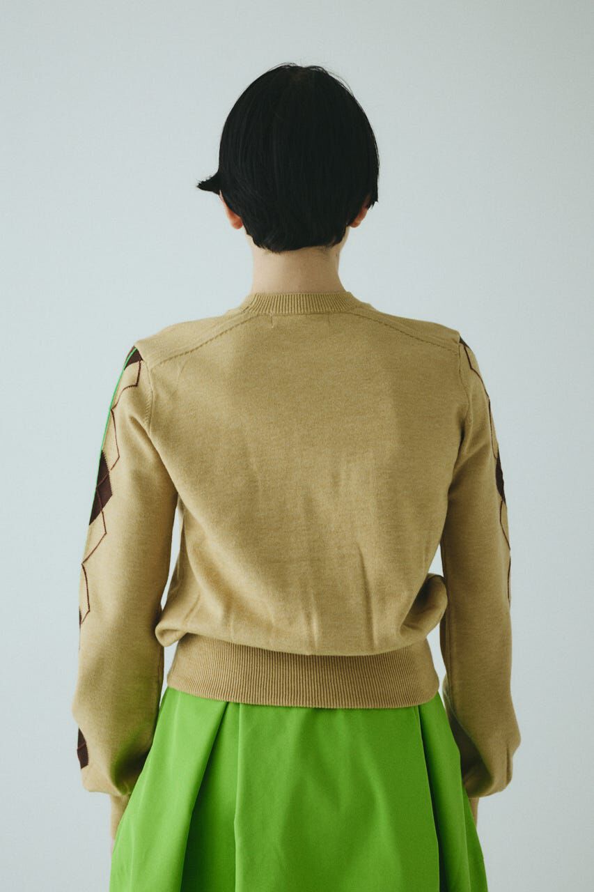 HeRIN.CYE「Neon argyle knit tops」|ニット・セーター|